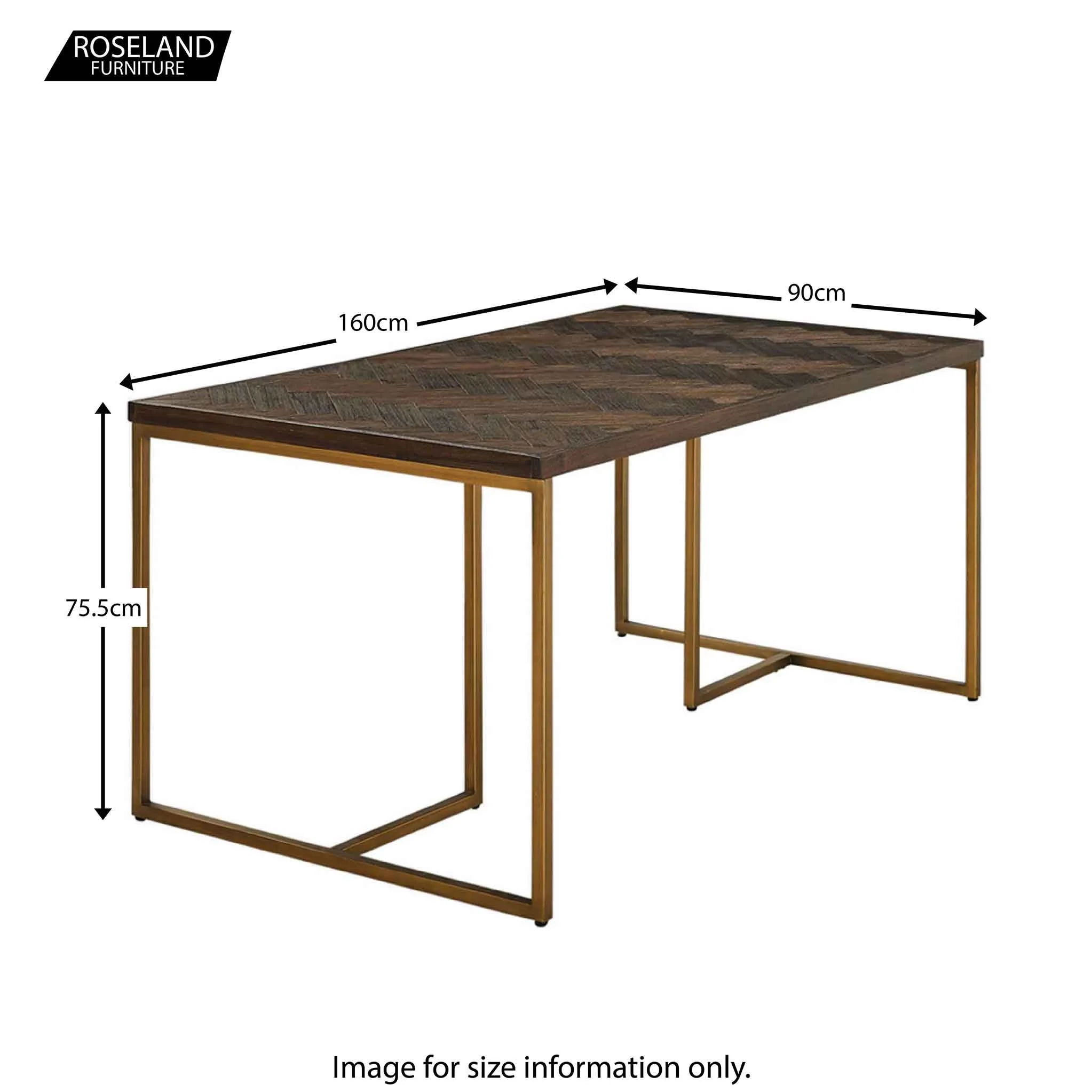 Houston Acacia 160cm Dining Table - Image 8
