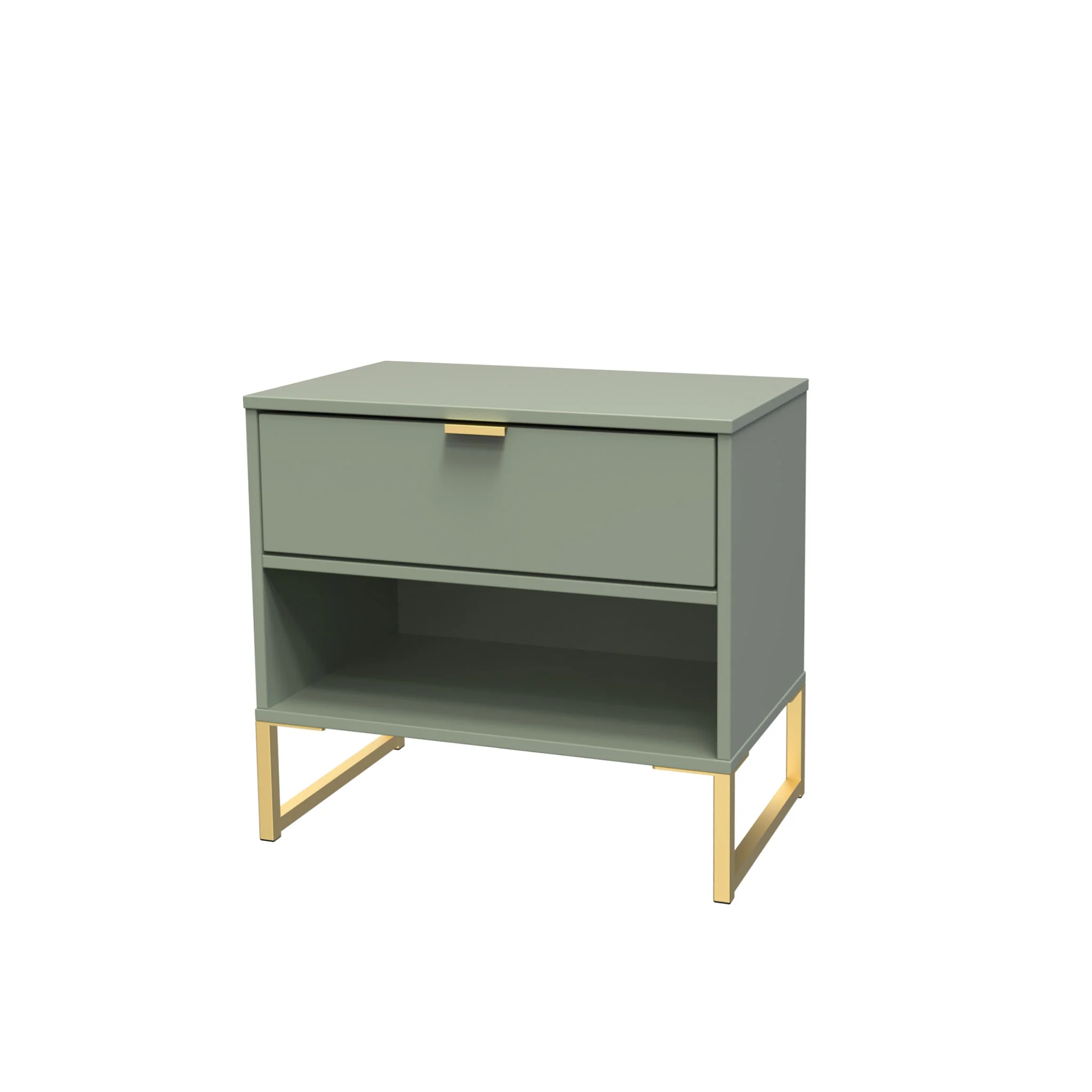 Hudson 1 Drawer with Open Shelf Side Table - Image 10