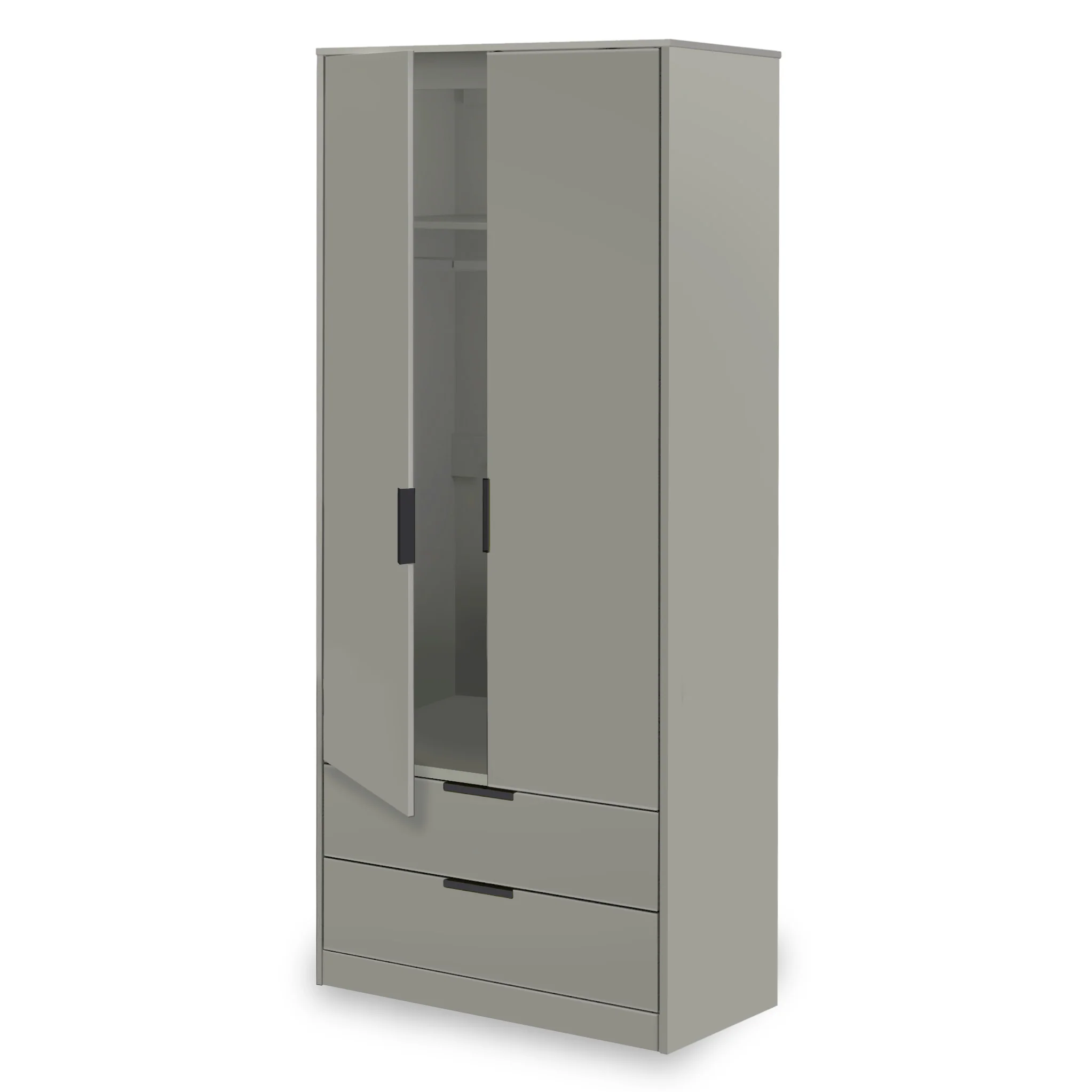 Hudson 2 Door 2 Drawer Wardrobe - Image 4