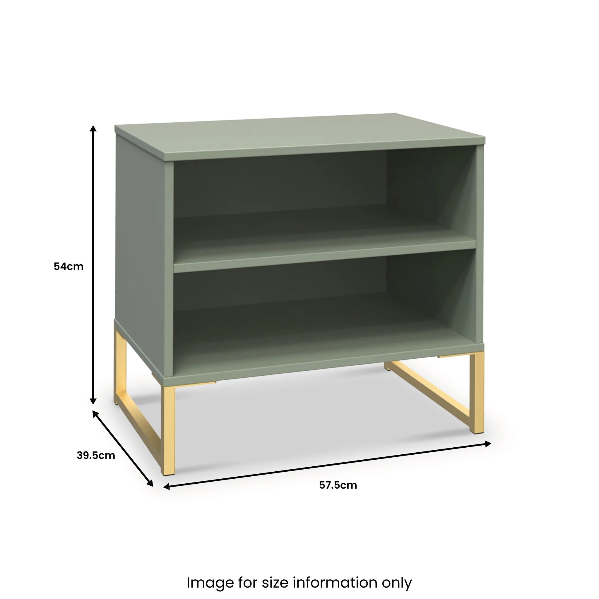 Hudson 2 Open Shelf Bedside Table - Image 10