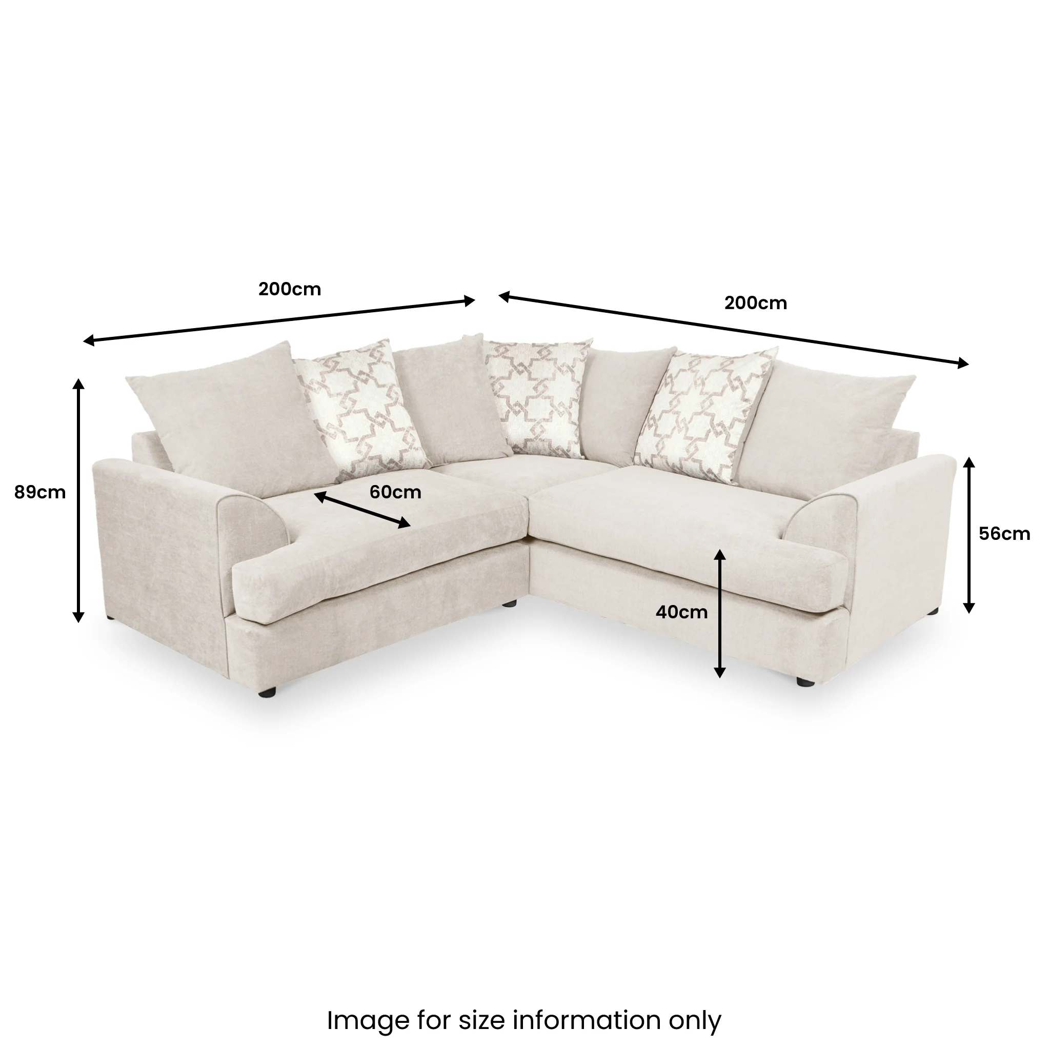 Hudson Chenille Corner Sofa - Image 23