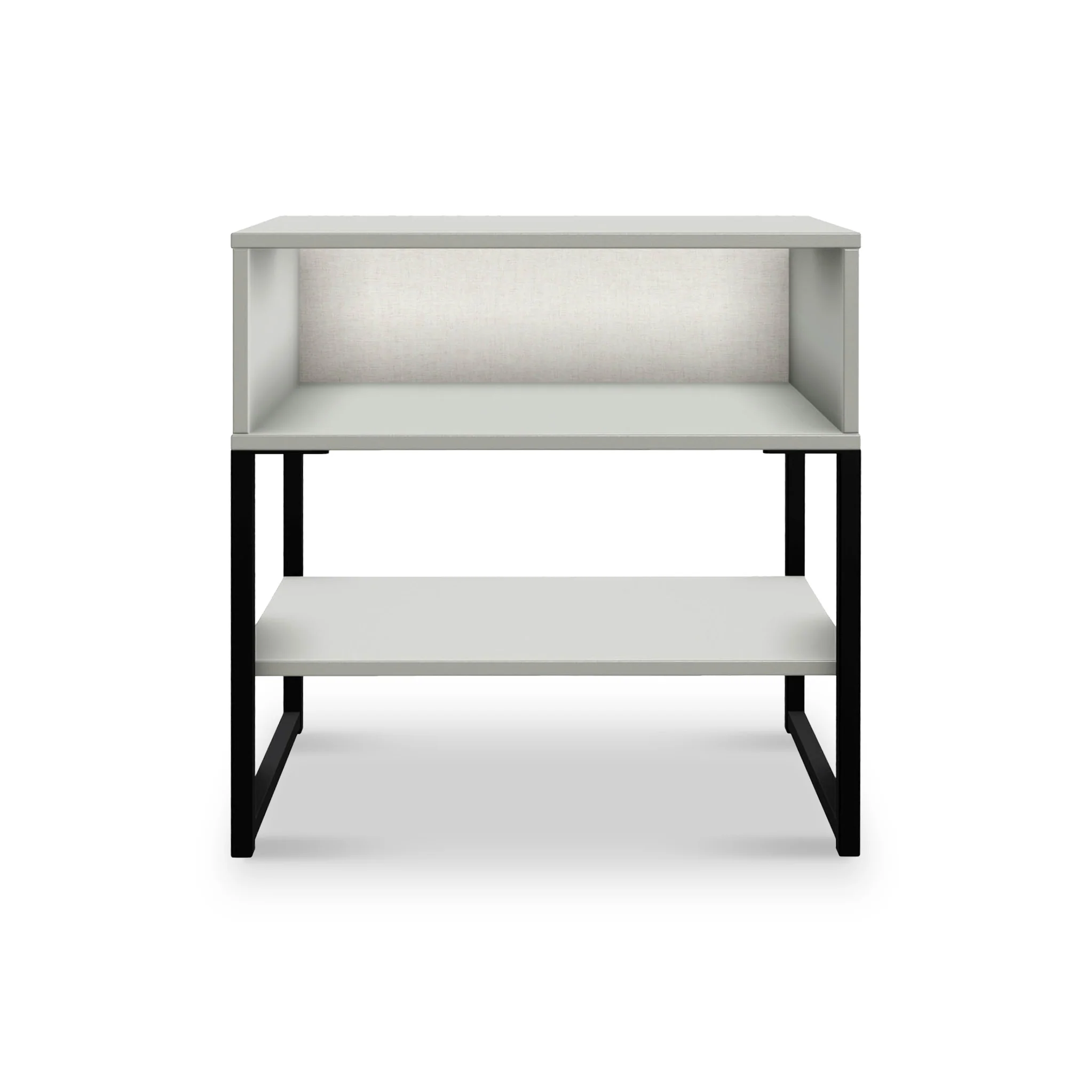 Hudson Open Drawer Bedside Table with Lower Shelf - Image 4
