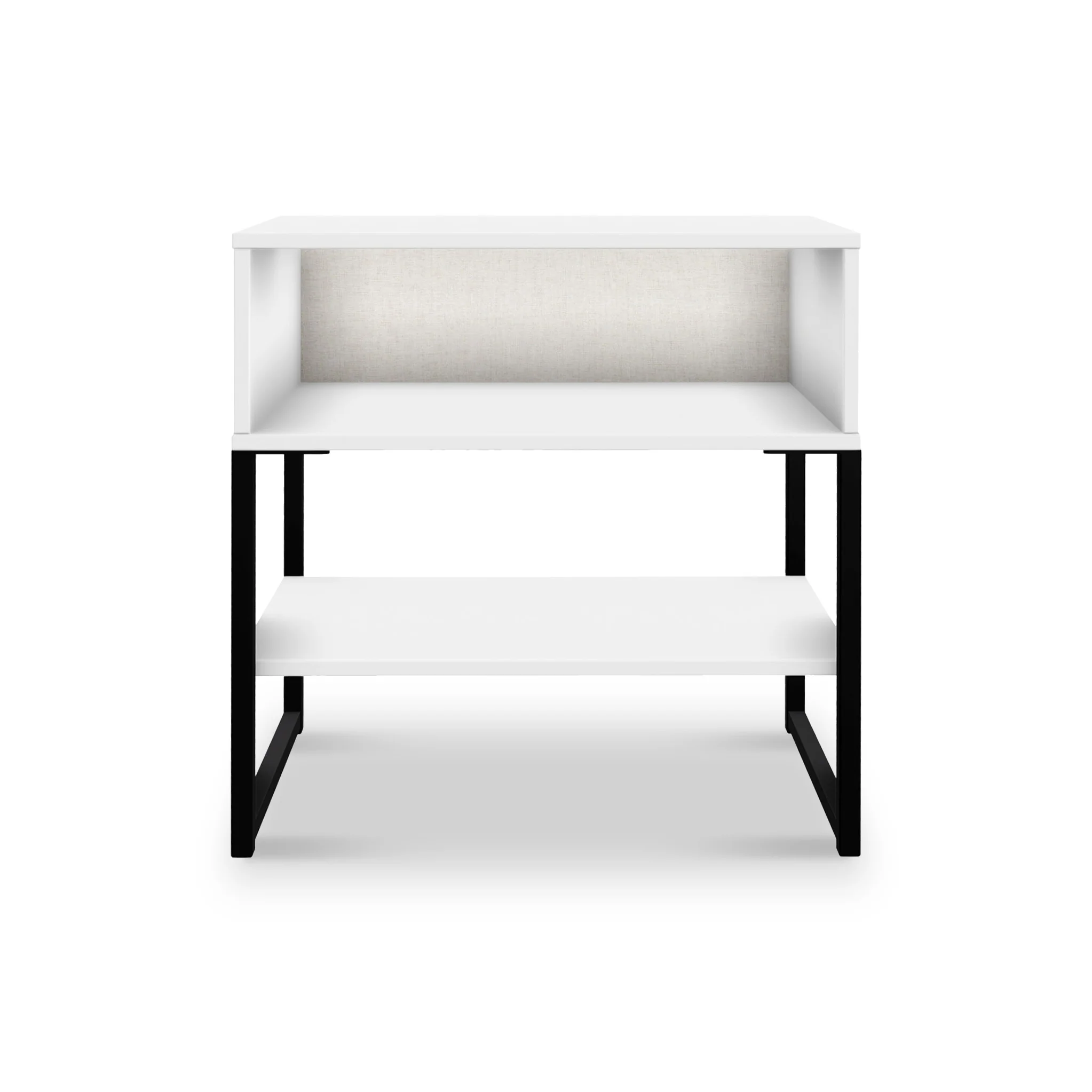 Hudson Open Drawer Bedside Table with Lower Shelf - Image 6