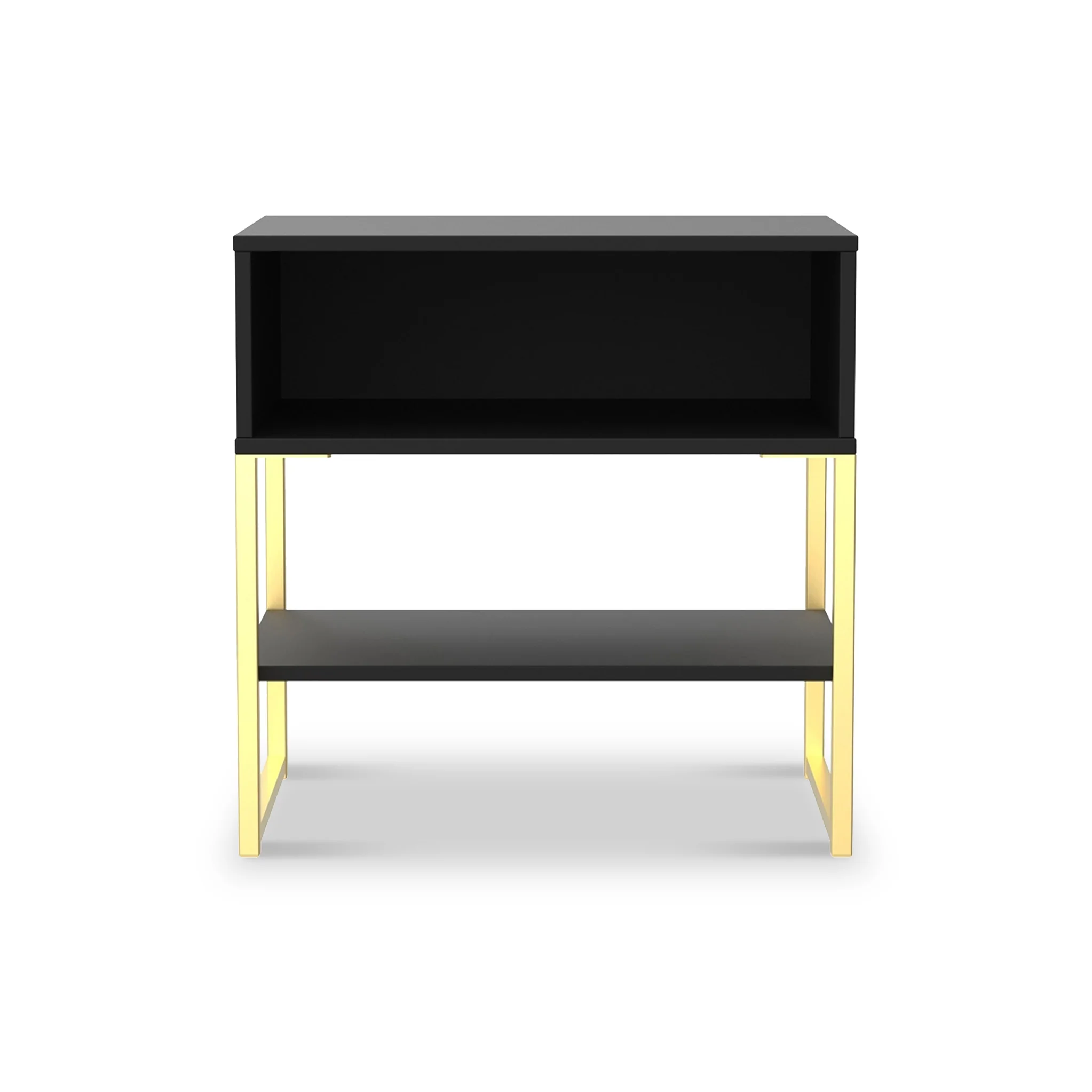 Hudson Open Drawer Bedside Table with Lower Shelf - Image 8