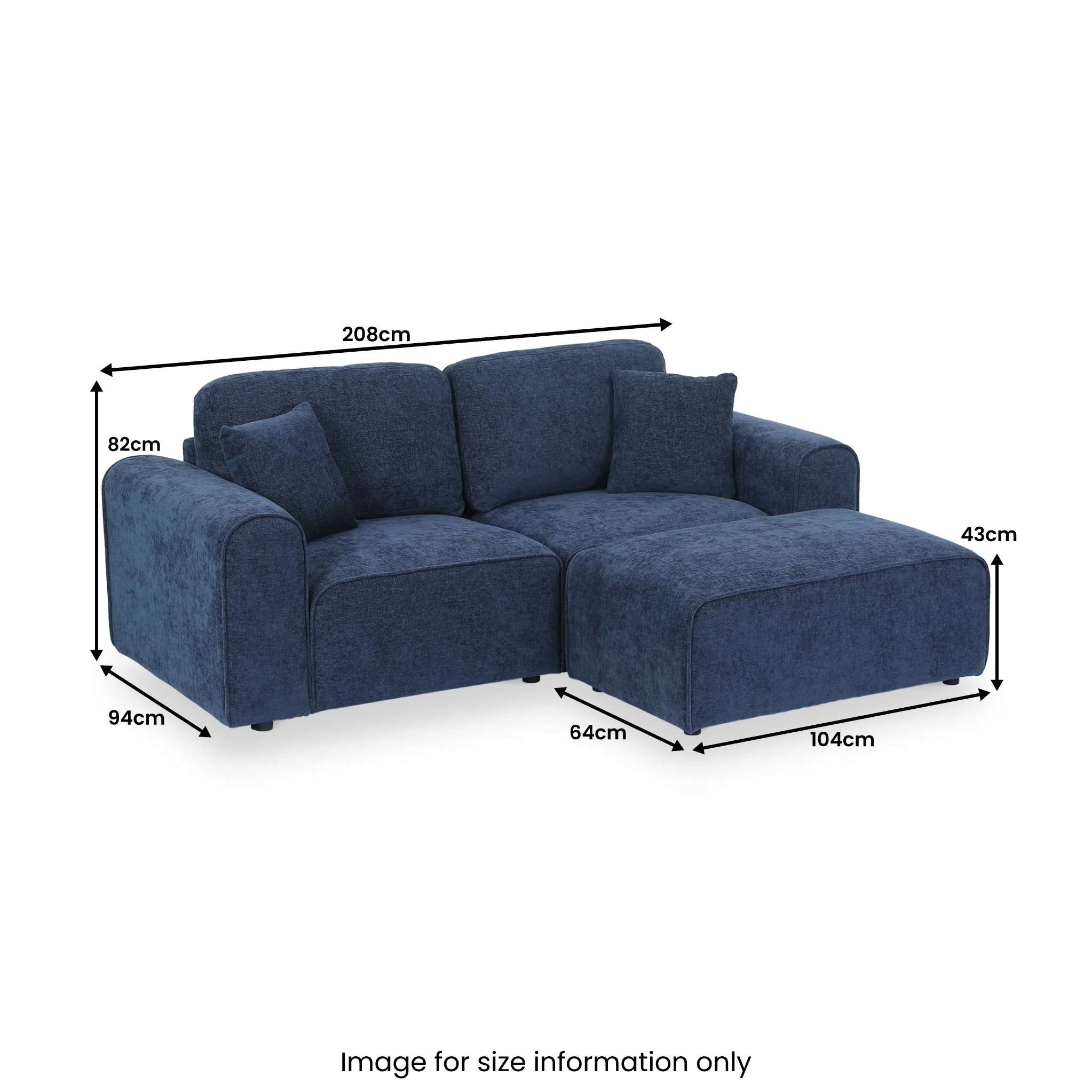 Hugo Chaise Sofa - Image 21