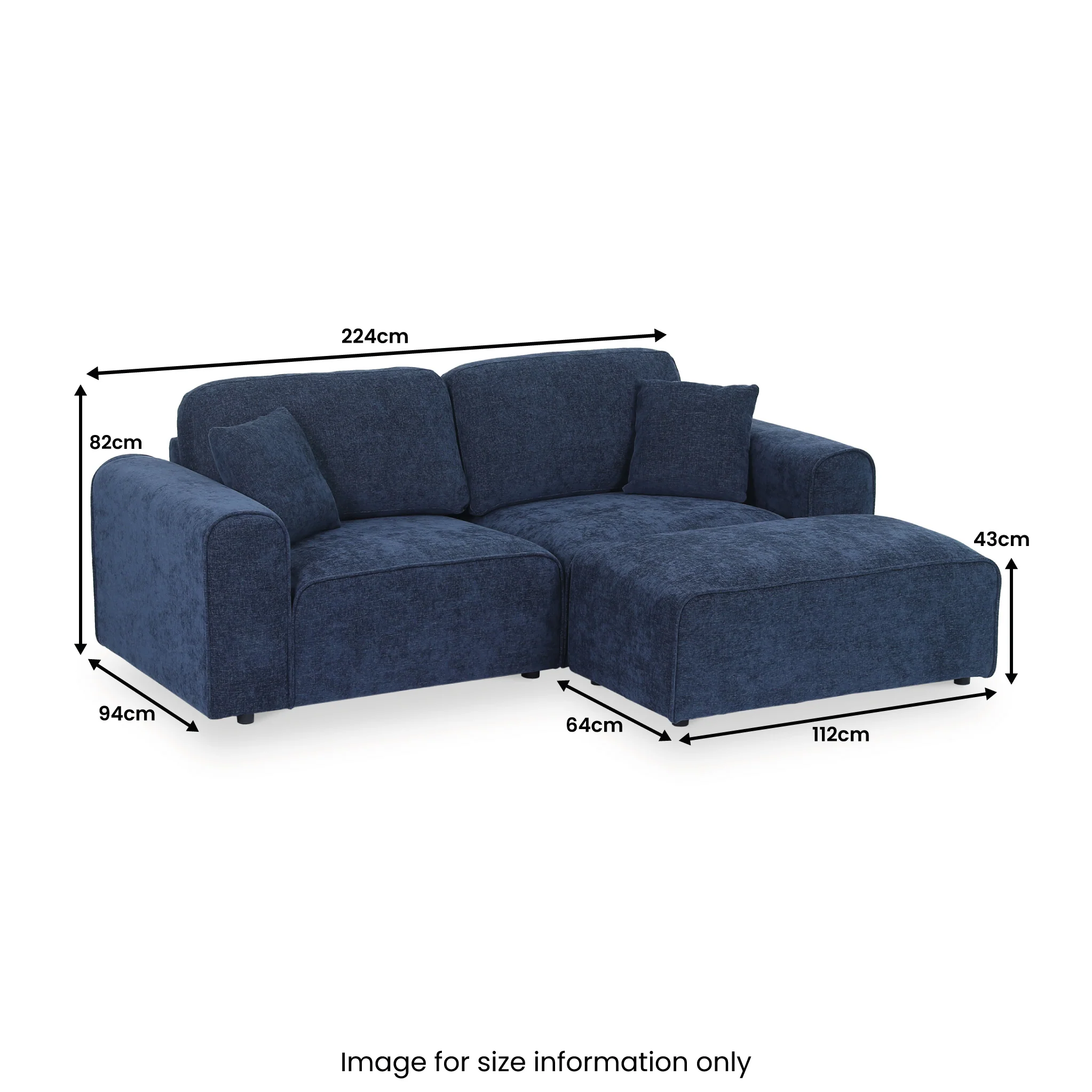 Hugo XL Chaise Sofa - Image 21
