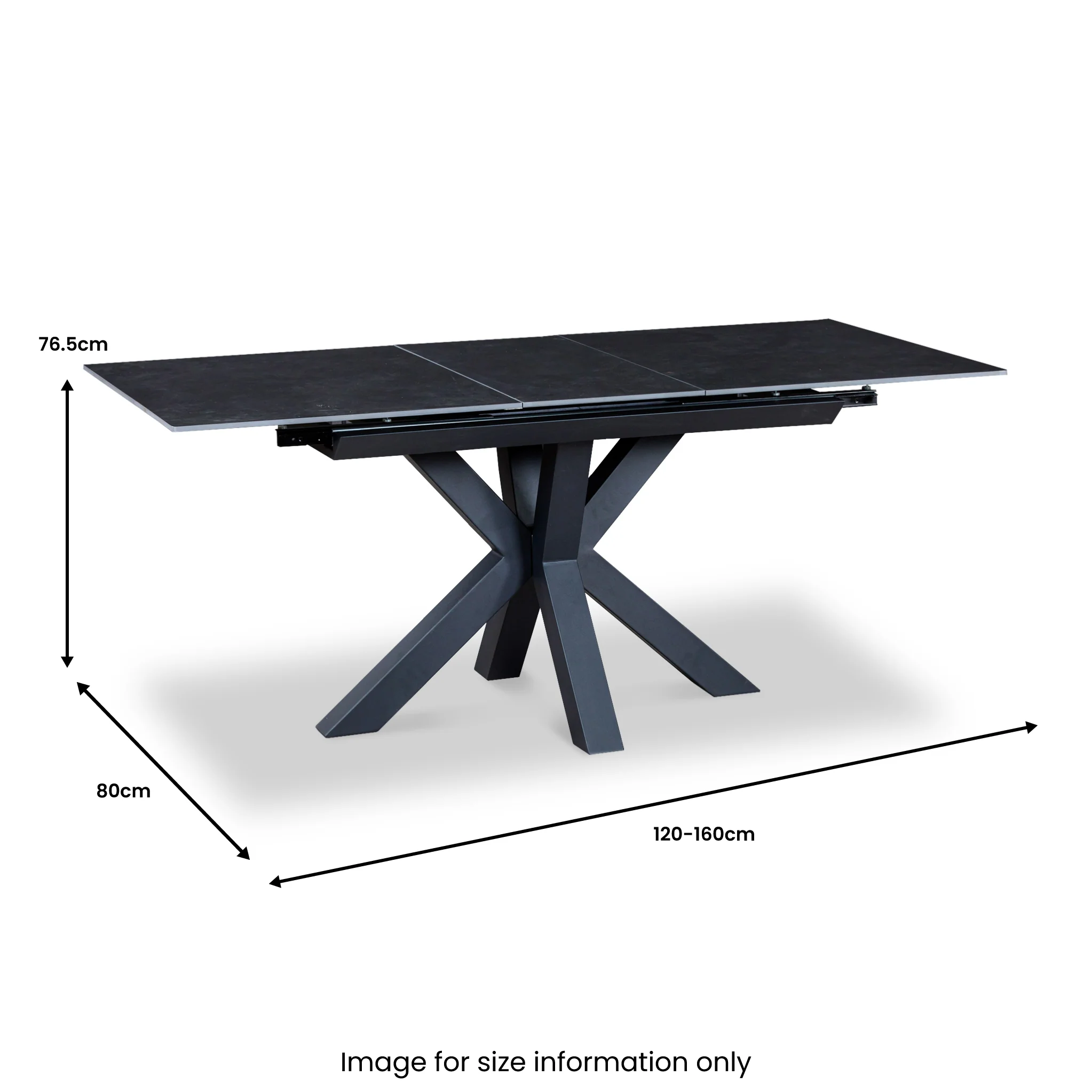 Hurley 120-160cm Extending Ceramic Dining Table - Image 15
