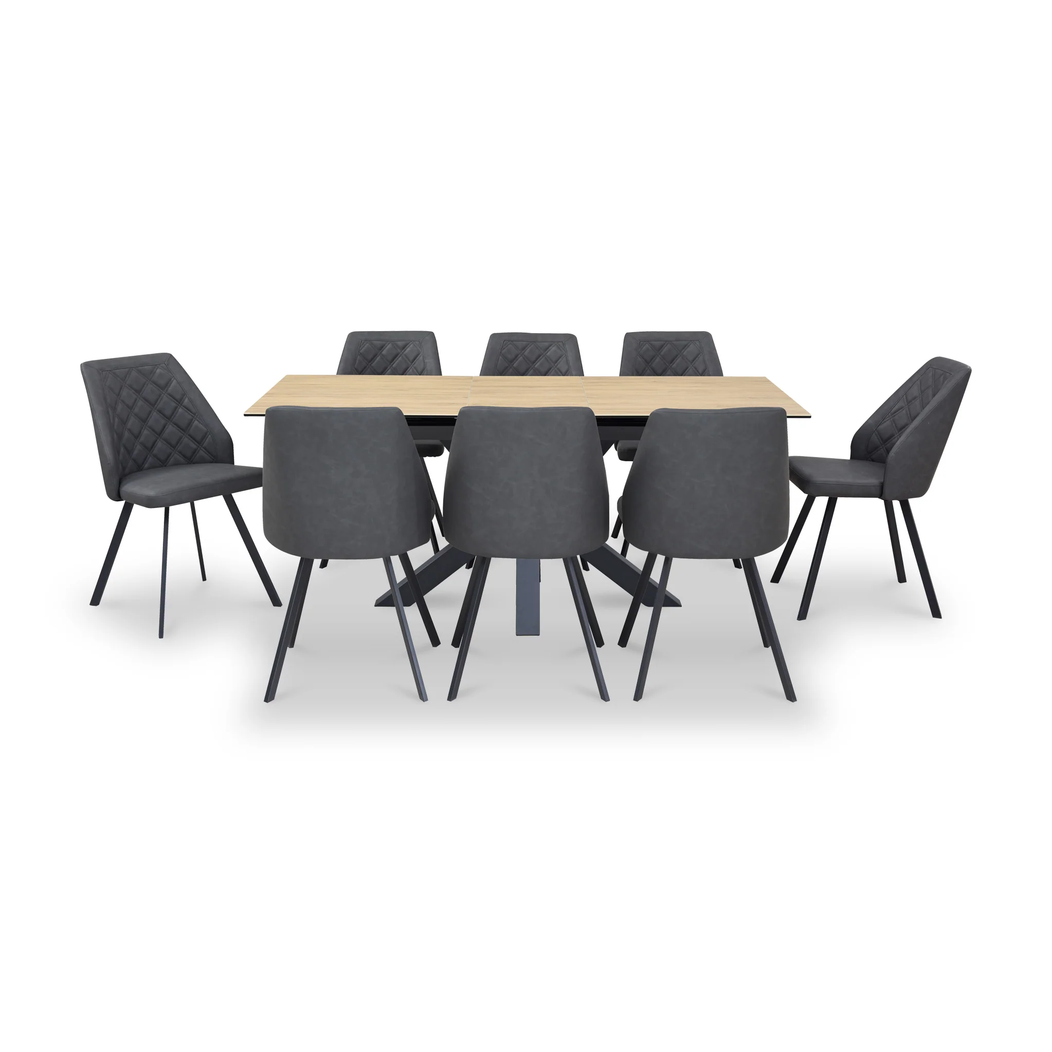 Hurley Wood 120-160cm Extending Ceramic Dining Table - Image 7