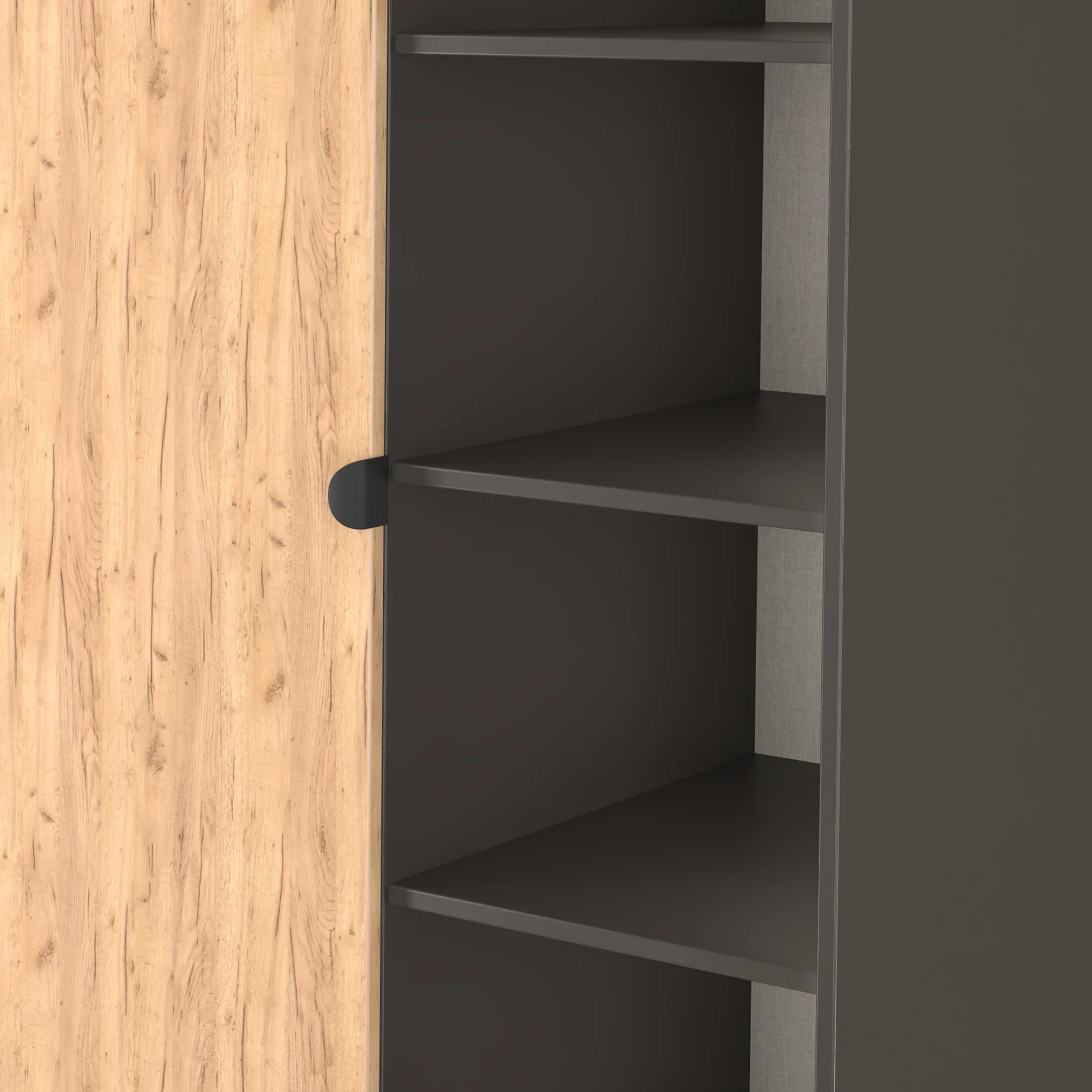 Huxley 1 Door Wardrobe with Open Shelves - Image 12