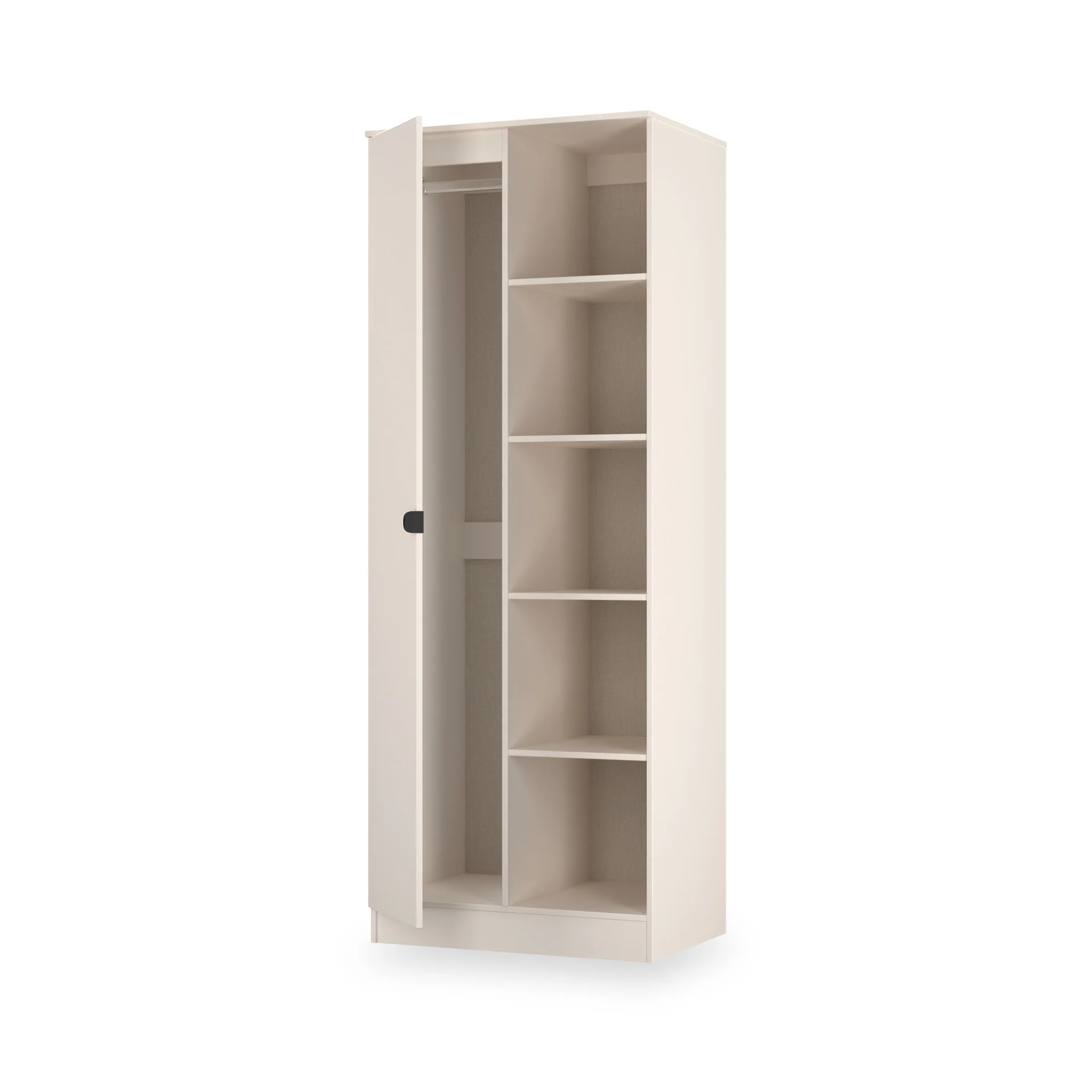 Huxley 1 Door Wardrobe with Open Shelves - Image 17