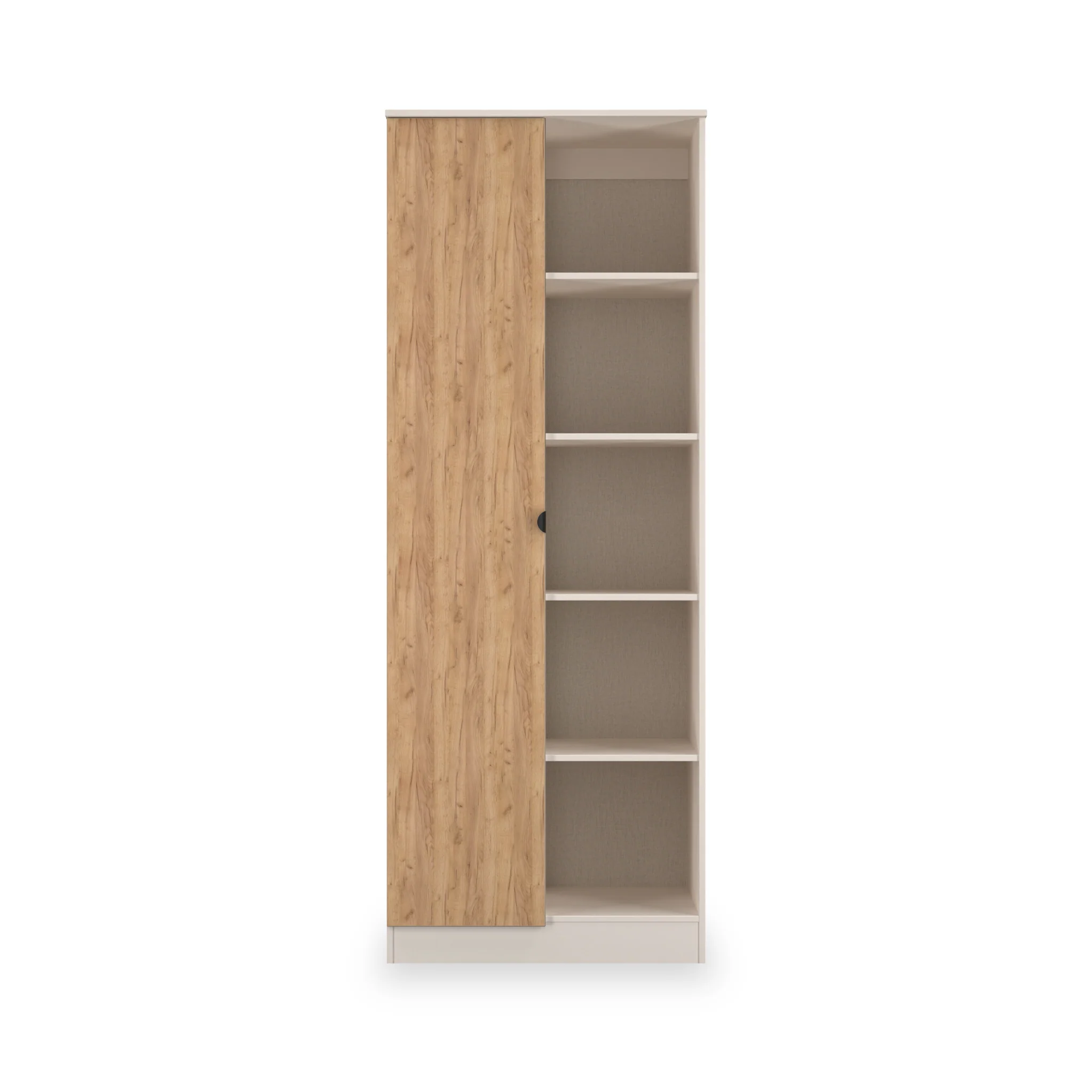 Huxley 1 Door Wardrobe with Open Shelves - Image 3