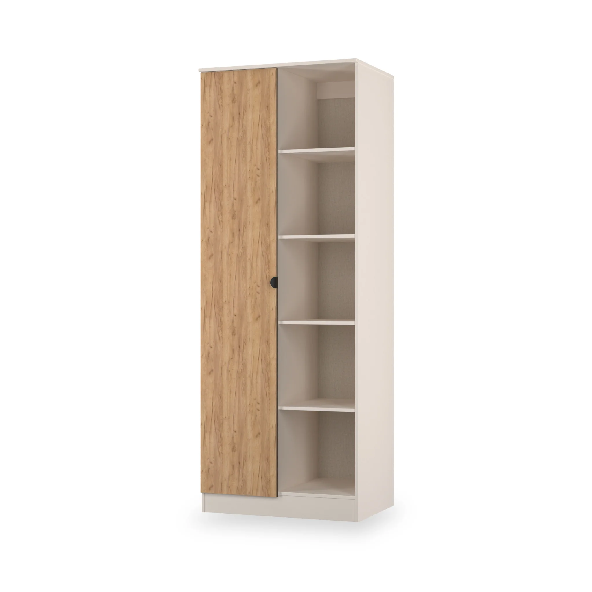 Huxley 1 Door Wardrobe with Open Shelves - Image 5