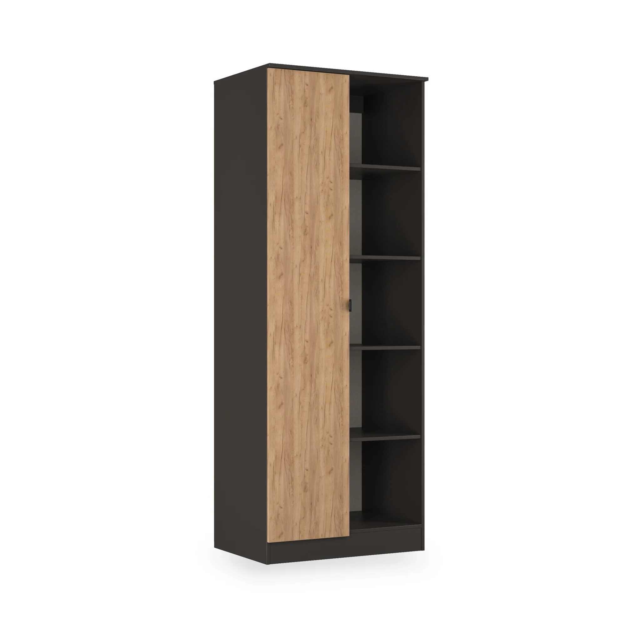 Huxley 1 Door Wardrobe with Open Shelves - Image 8