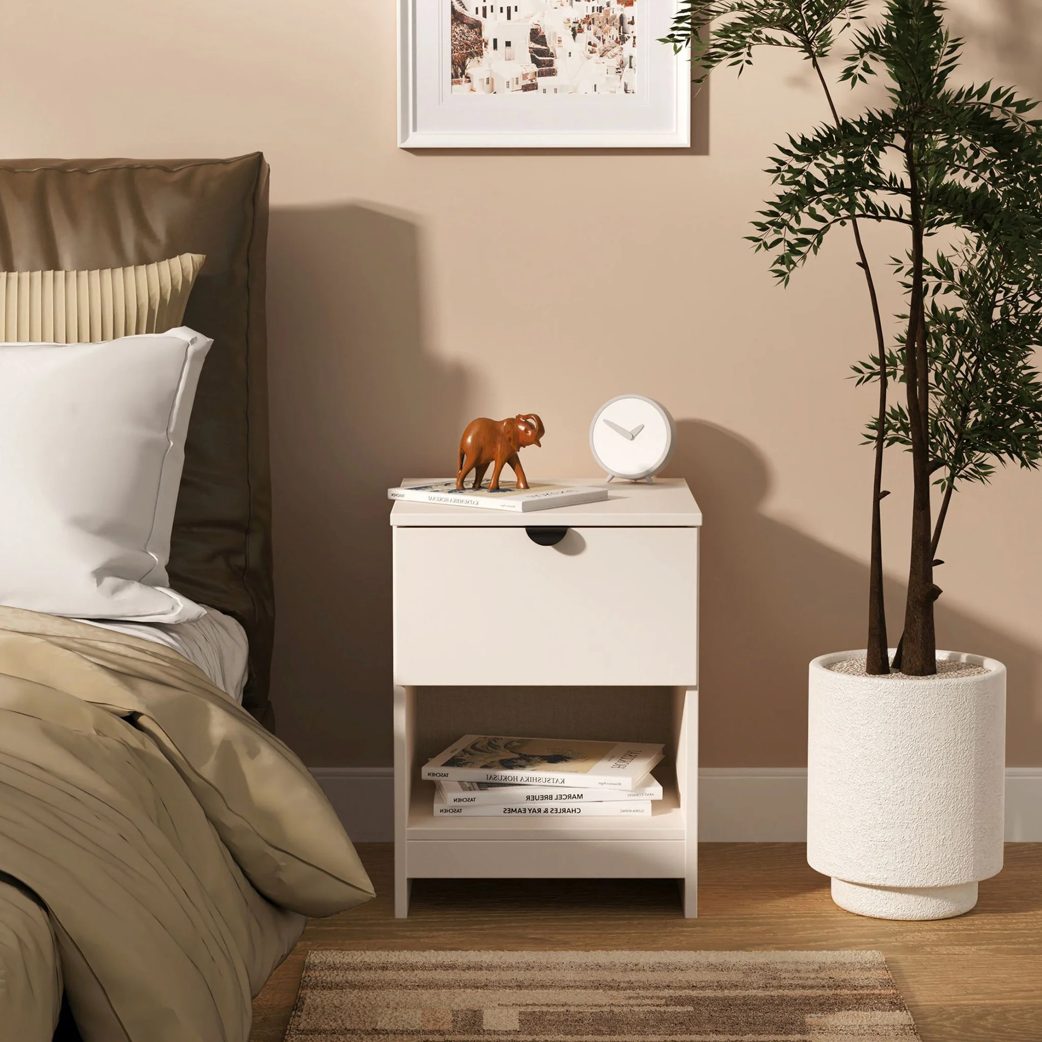 Huxley 1 Drawer Bedside Table - Image 8