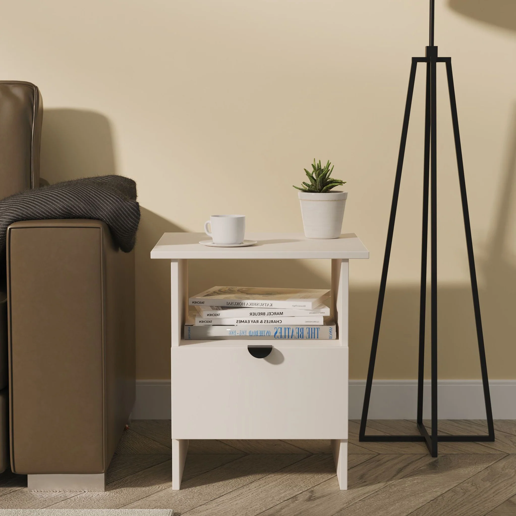Huxley 1 Drawer Side Table - Image 14