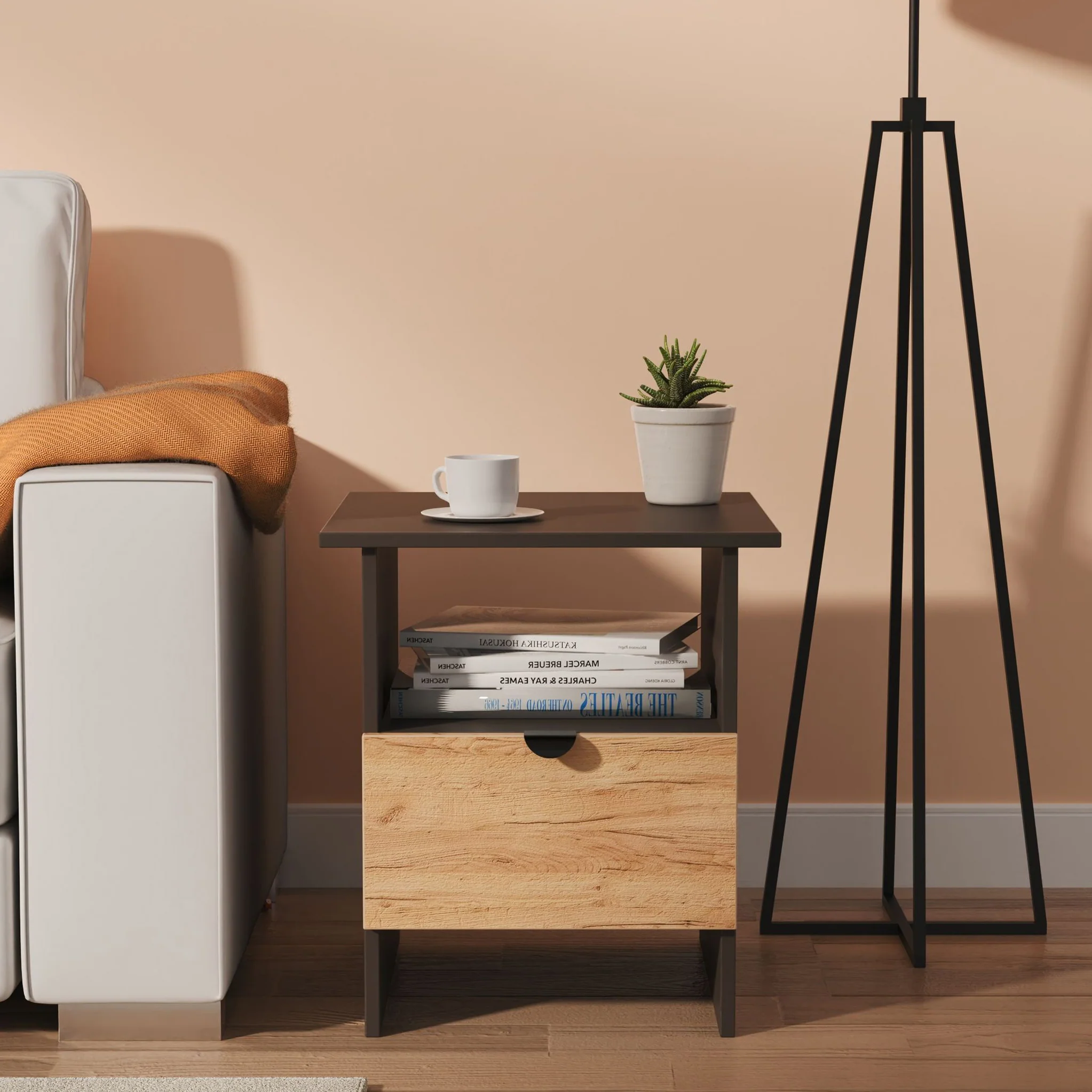 Huxley 1 Drawer Side Table - Image 8