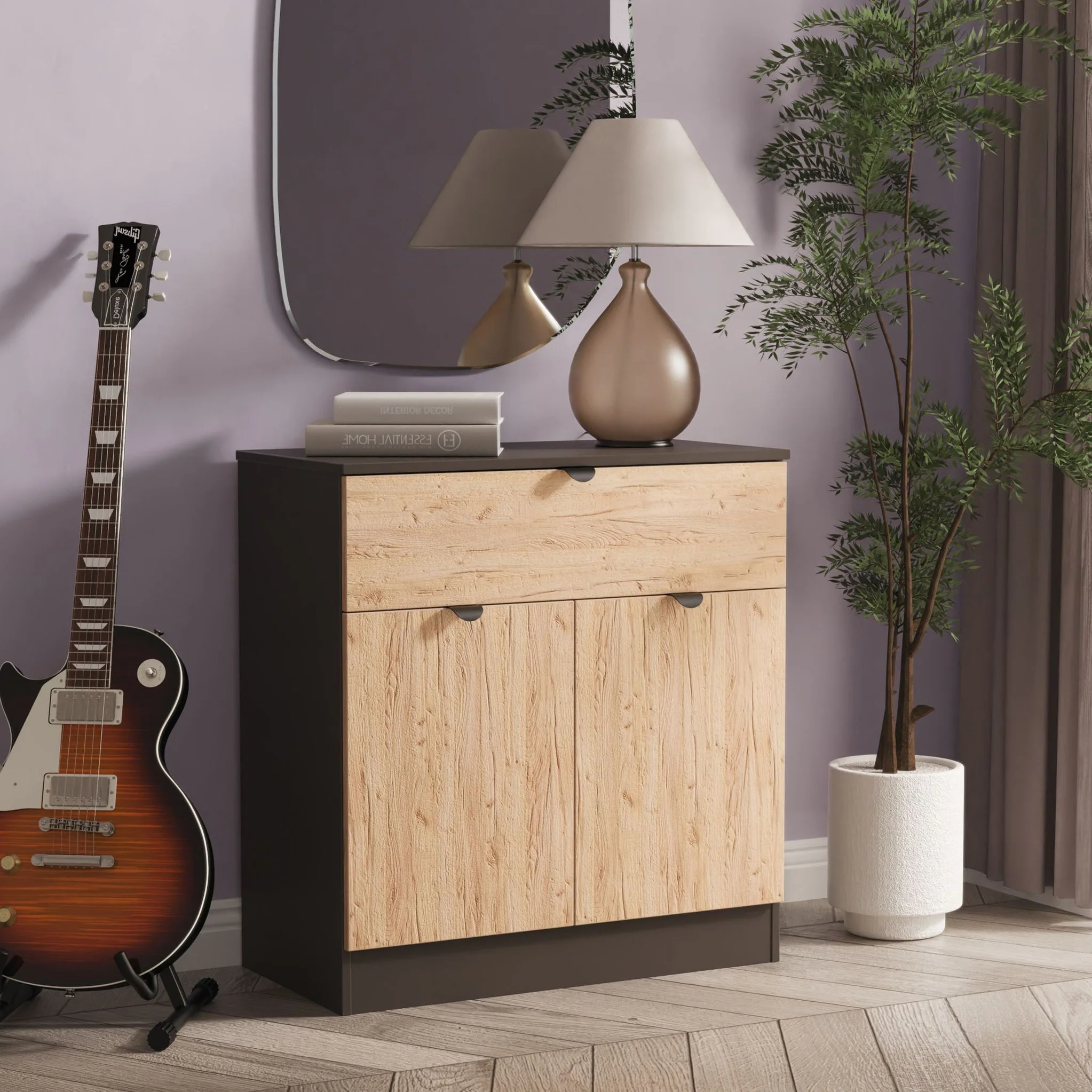 Huxley 2 Door 1 Drawer Sideboard - Image 9