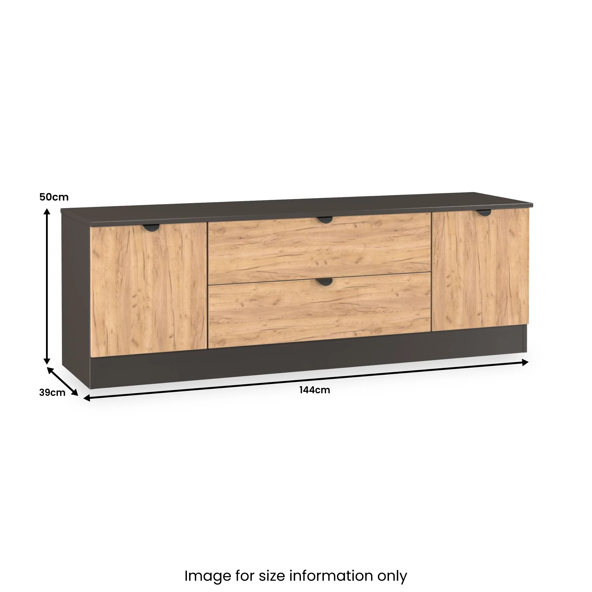 Huxley 2 Door 2 Drawer TV Unit - Image 22