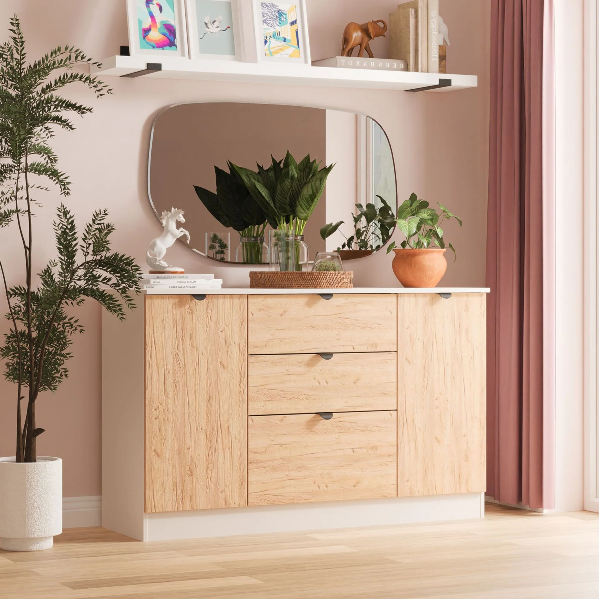 Huxley 2 Door 3 Drawer Sideboard - Image 2