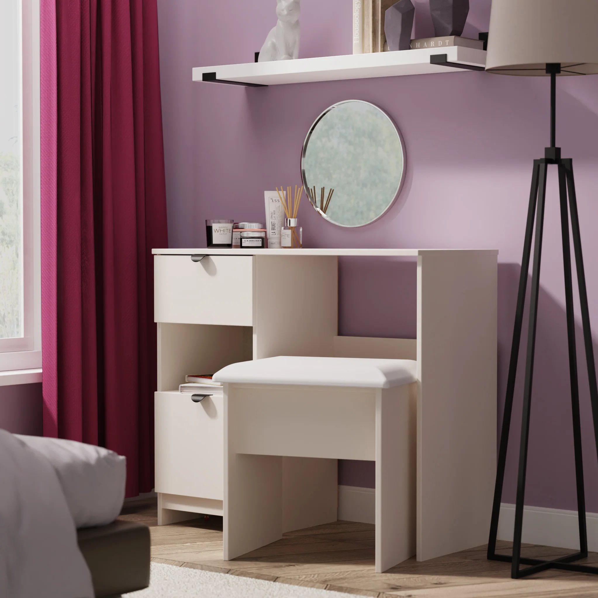 Huxley 2 Drawer Dressing Table - Image 16