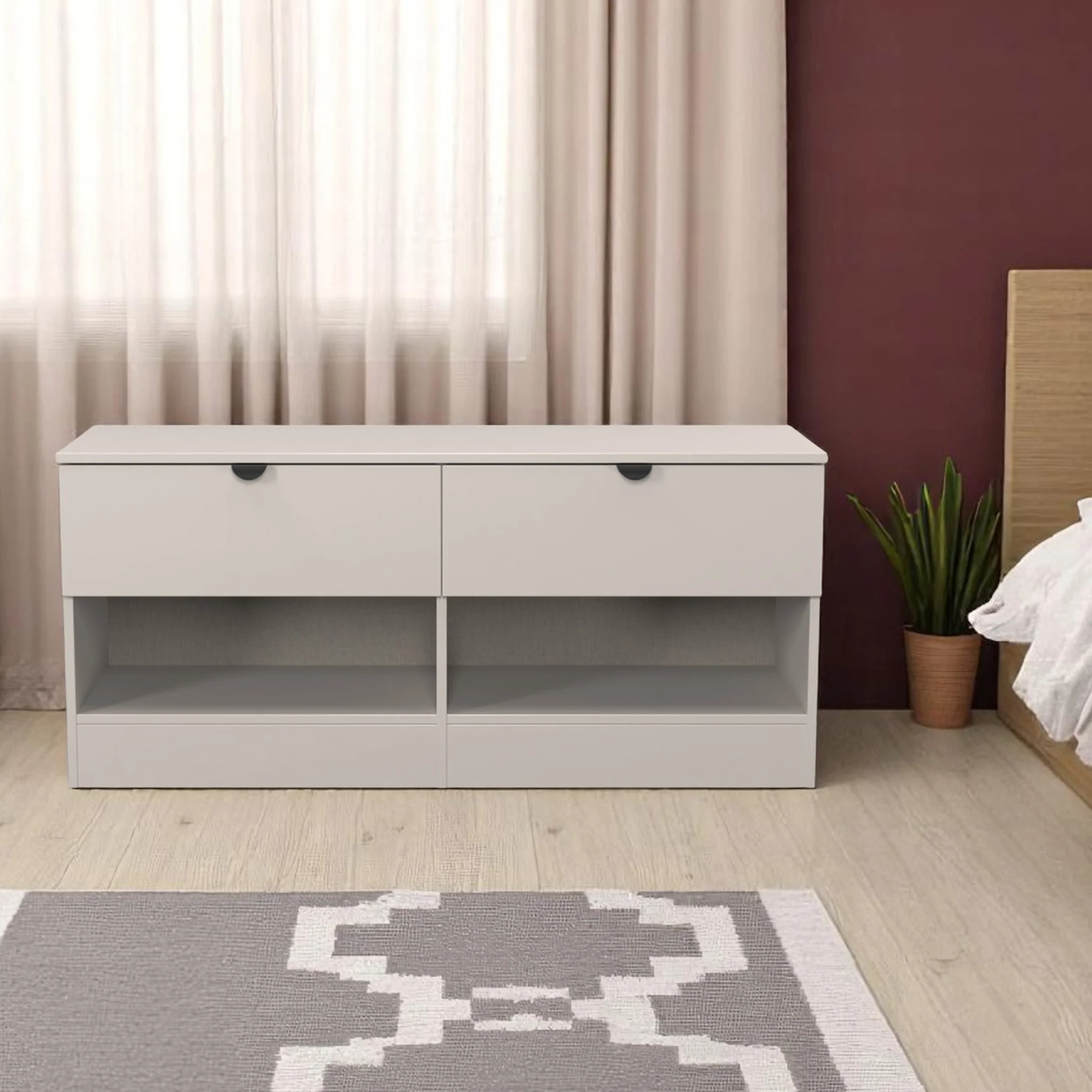 Huxley 2 Drawer Low Storage Unit - Image 14