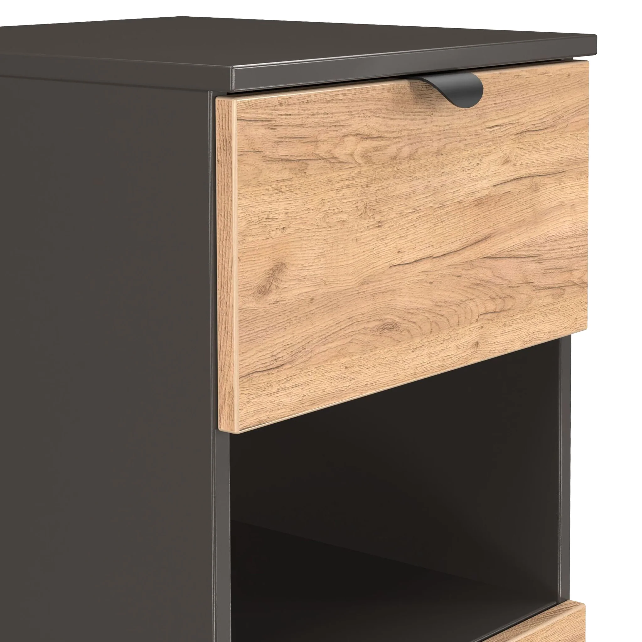 Huxley 3 Drawer Bedside Table - Image 10