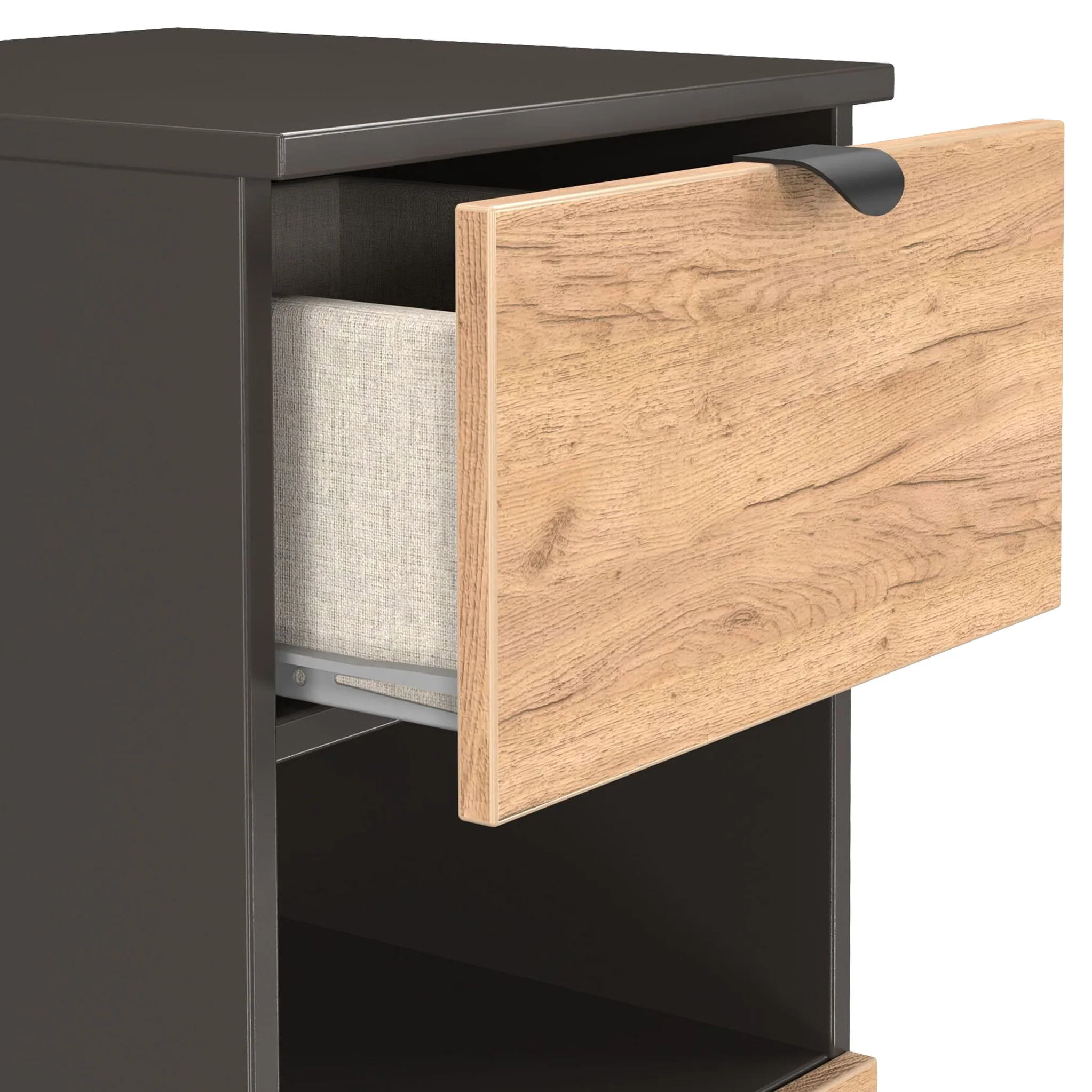 Huxley 3 Drawer Bedside Table - Image 11