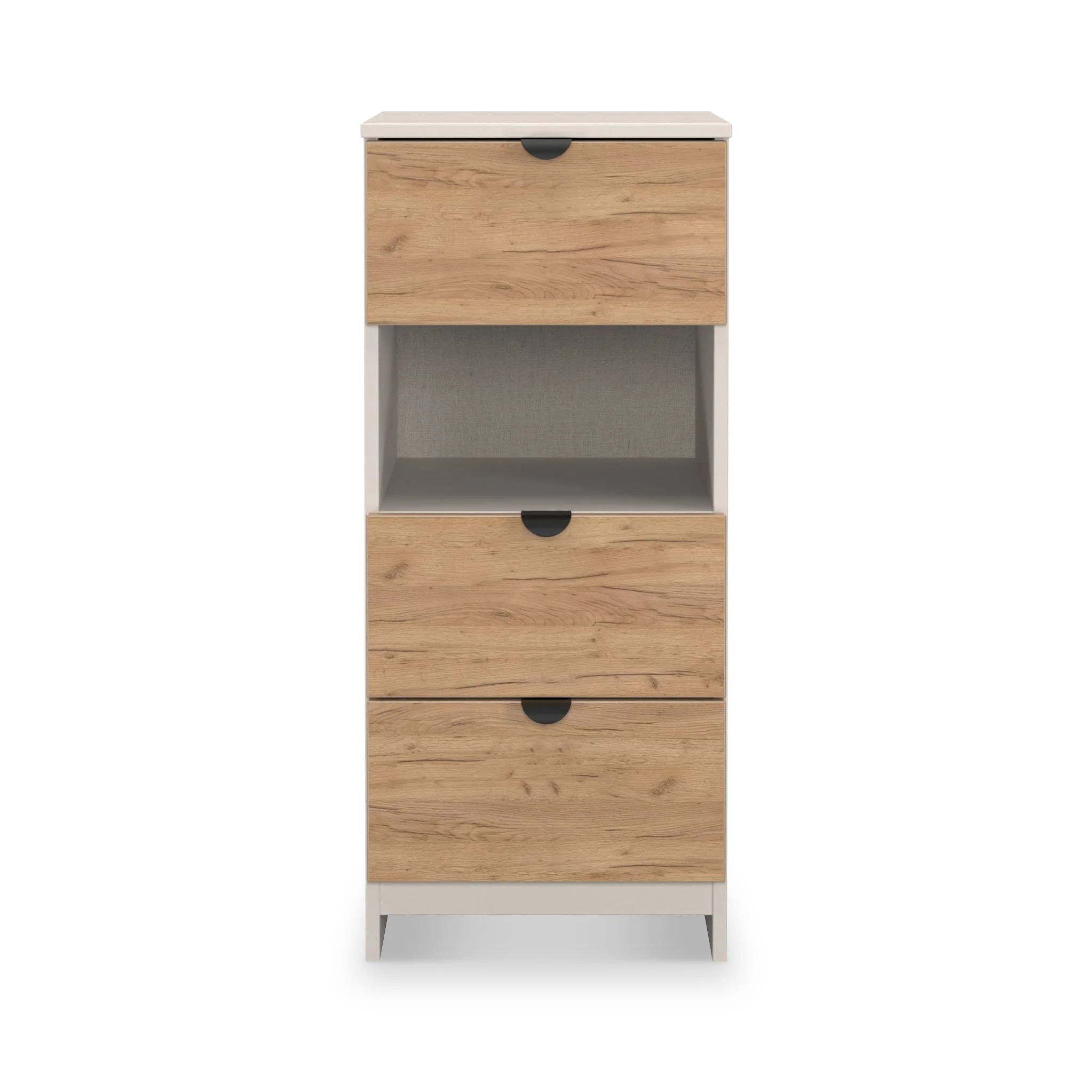 Huxley 3 Drawer Bedside Table - Image 3