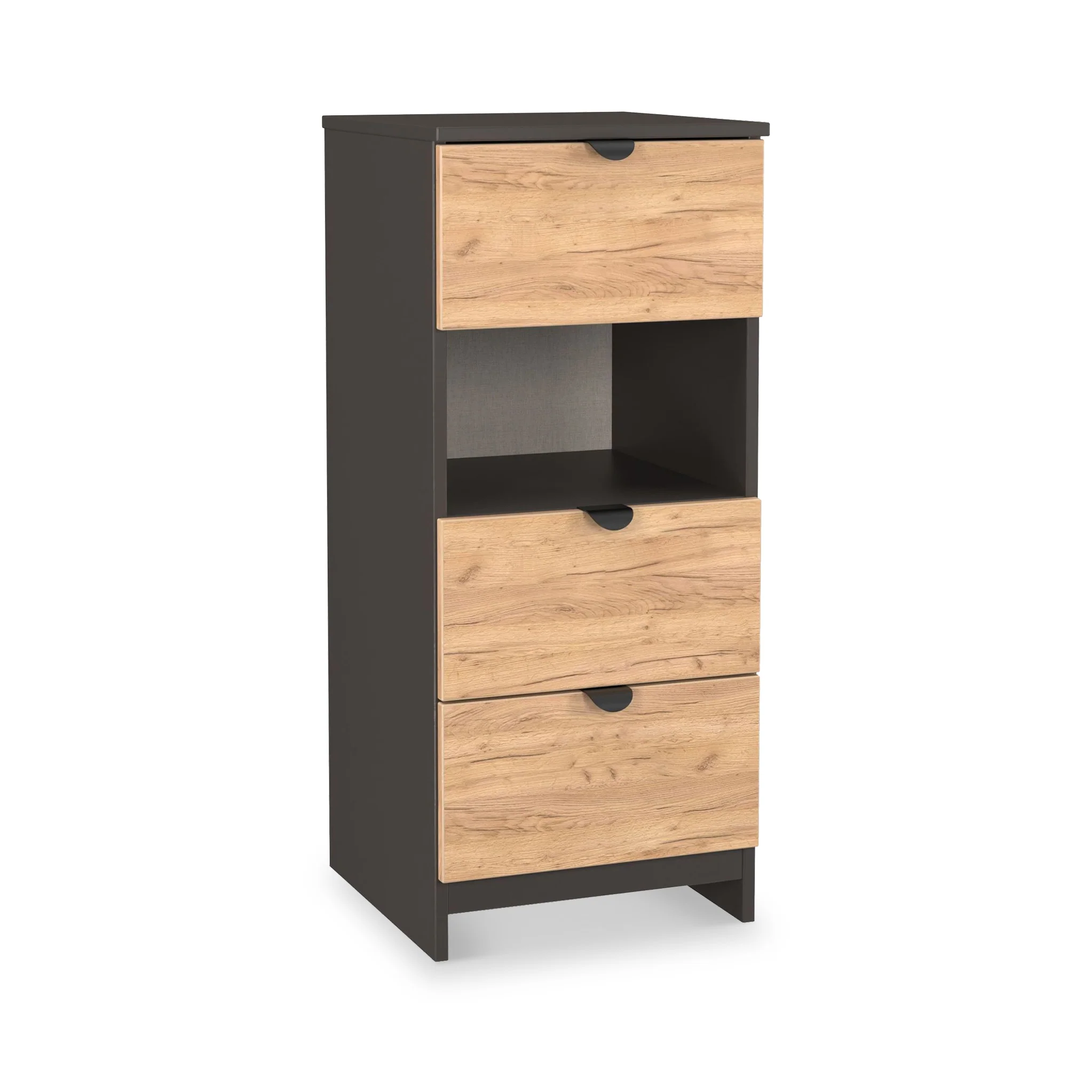 Huxley 3 Drawer Bedside Table - Image 7