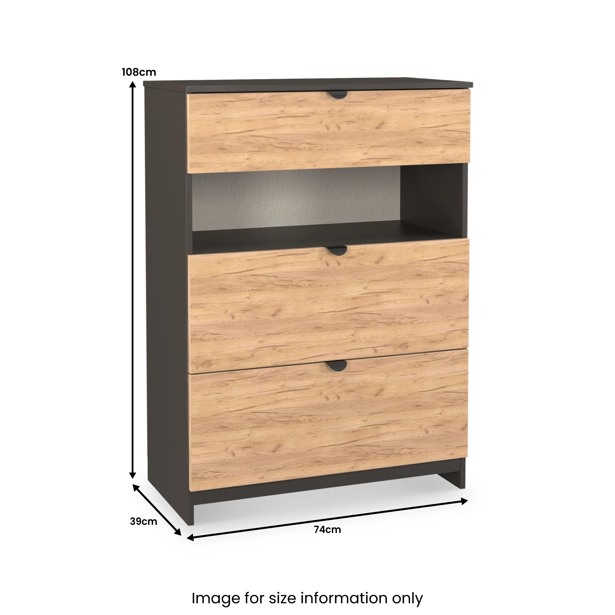 Huxley 3 Drawer Deep Chest - Image 18