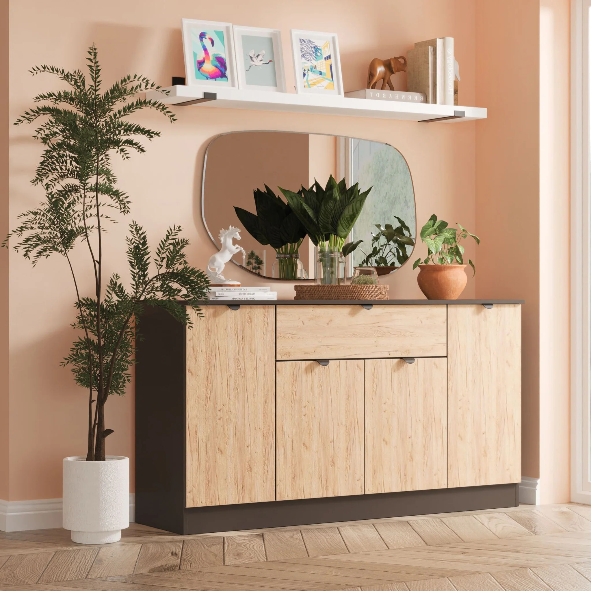 Huxley 4 Door 1 Drawer Sideboard - Image 10