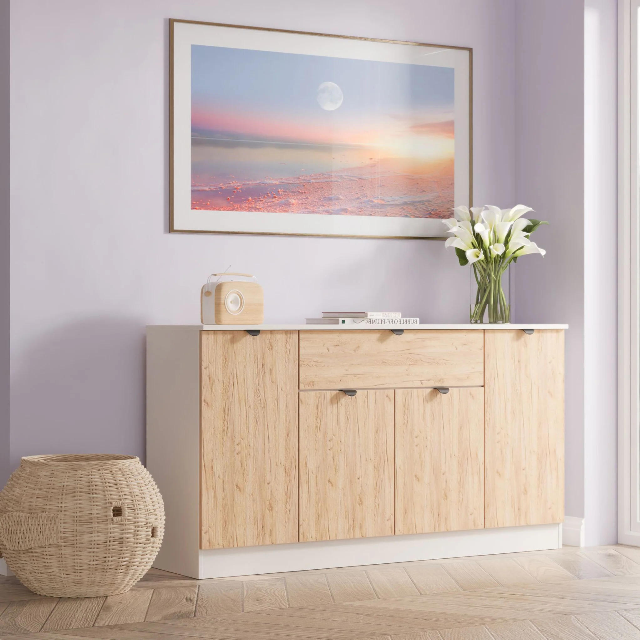 Huxley 4 Door 1 Drawer Sideboard - Image 2