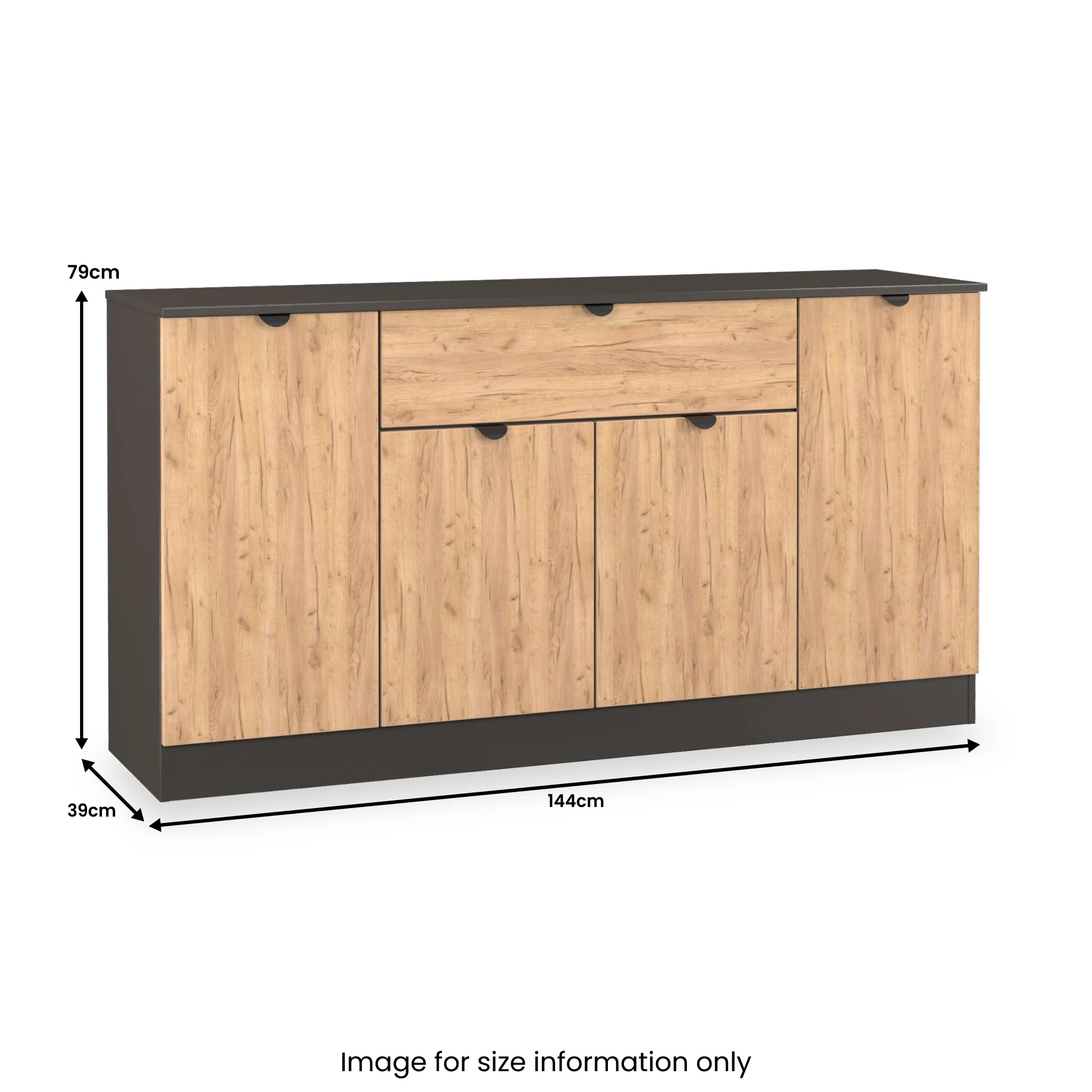 Huxley 4 Door 1 Drawer Sideboard - Image 25