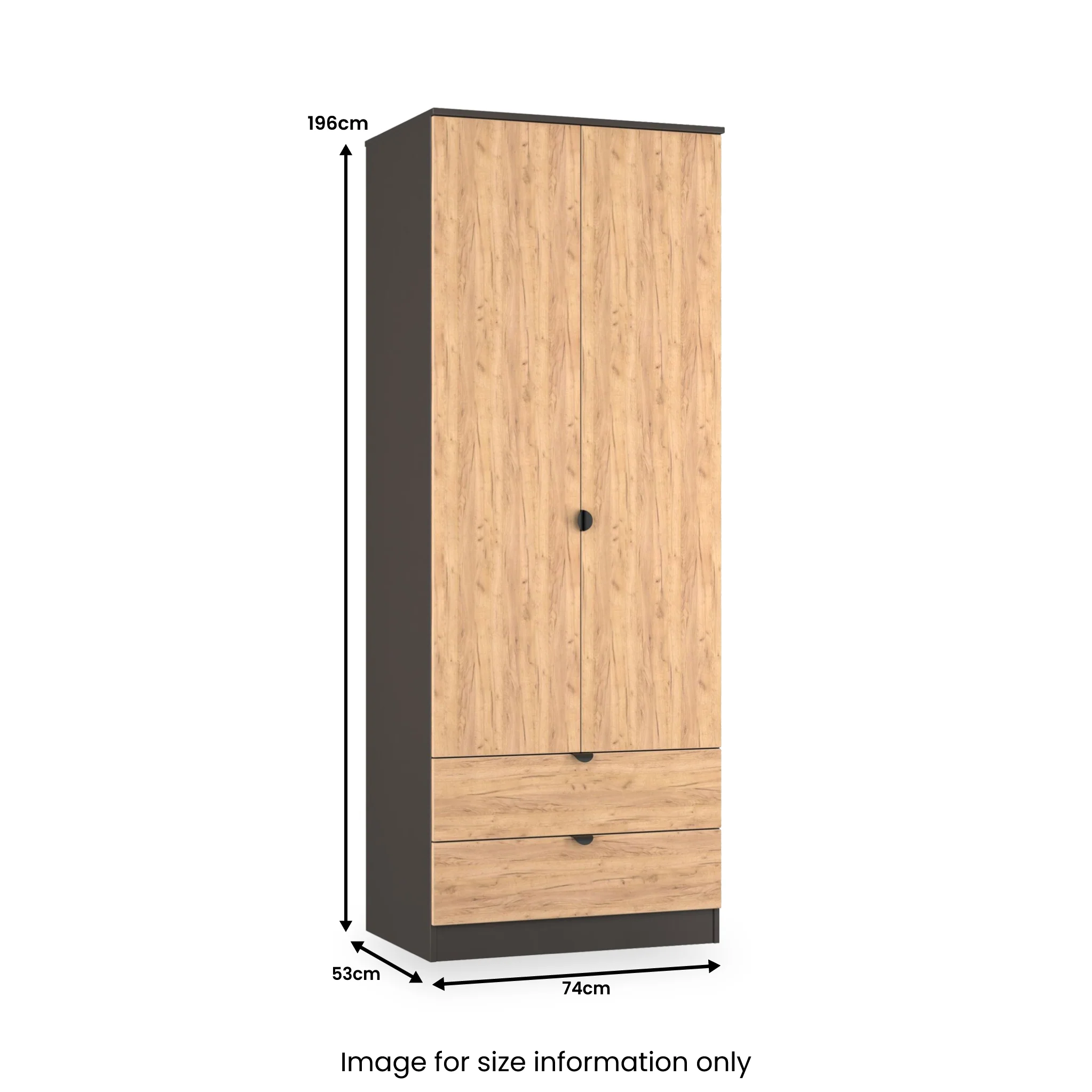 Huxley Double Wardrobe & 2 Drawers - Image 22