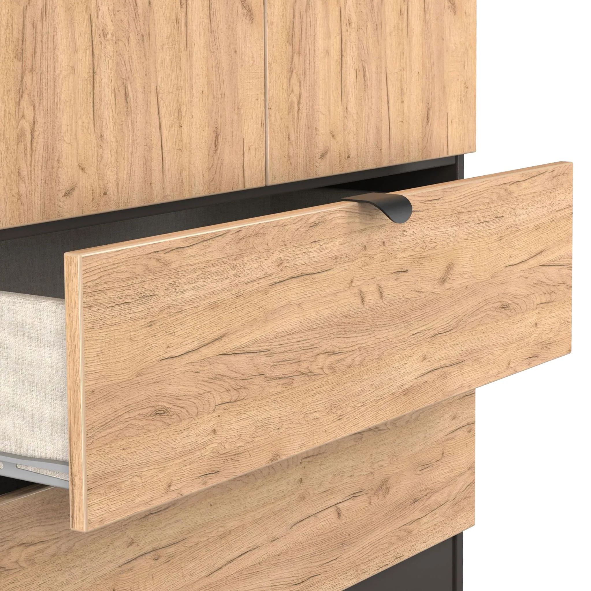 Huxley Double Wardrobe & 2 Drawers - Image 5