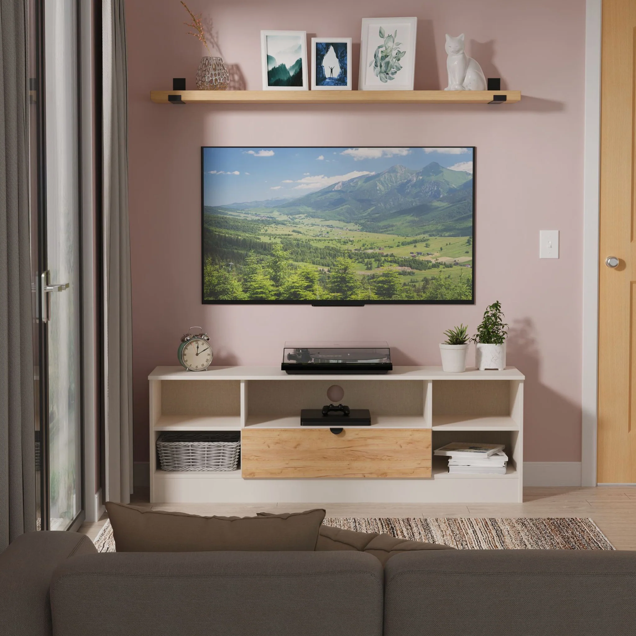 Huxley Wide 1 Drawer TV & Media Unit - Image 2