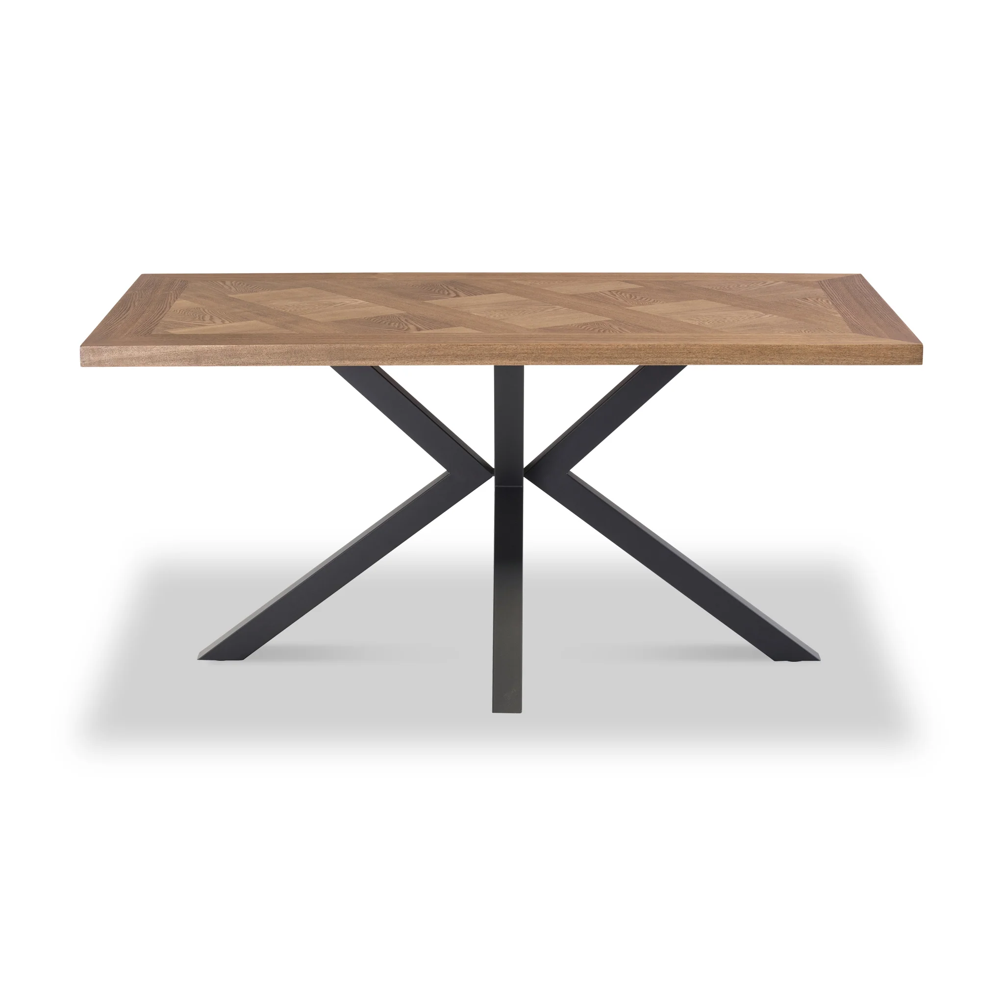 Ingrid Oak Parquet 160cm Dining Table - Image 3