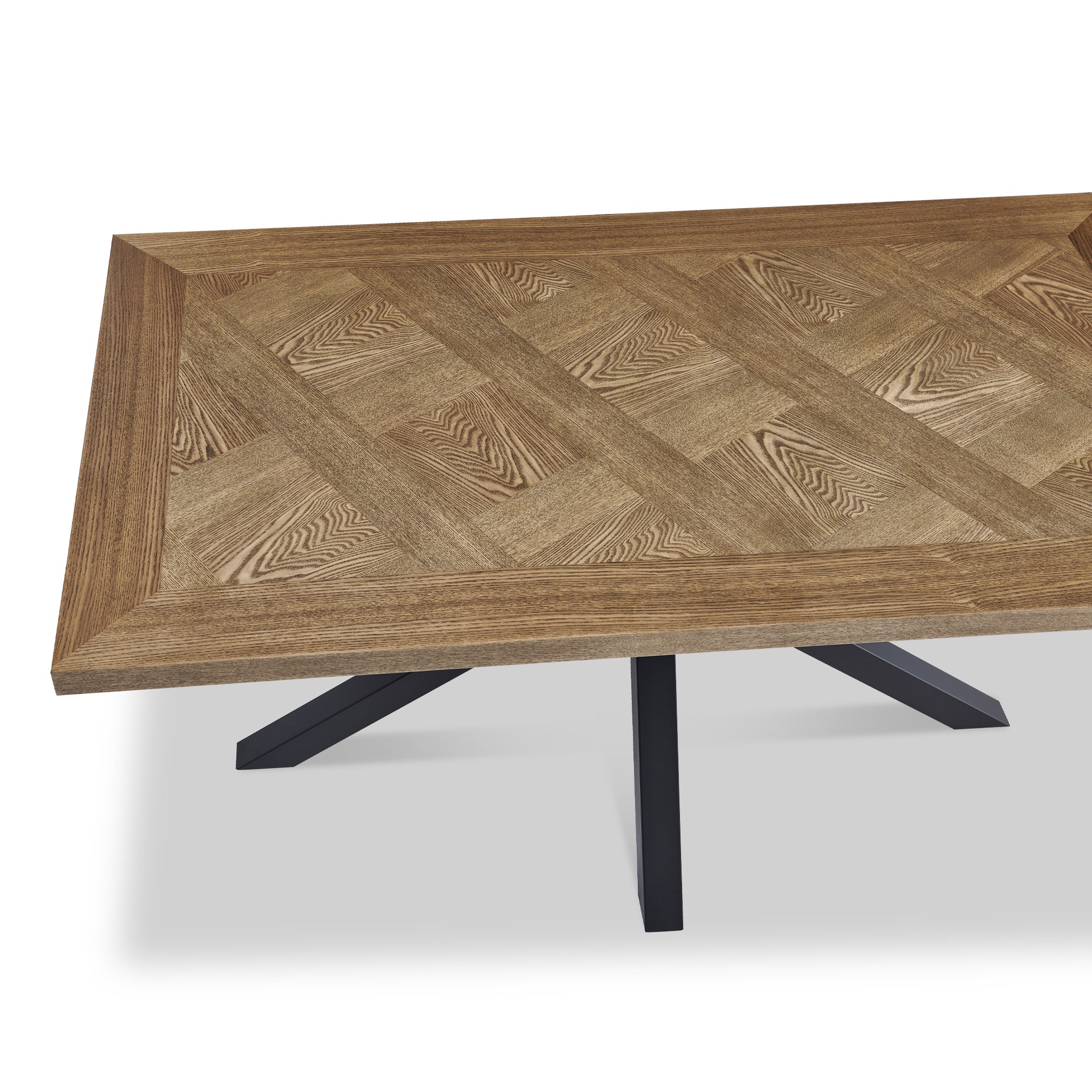 Ingrid Oak Parquet 160cm Dining Table - Image 5
