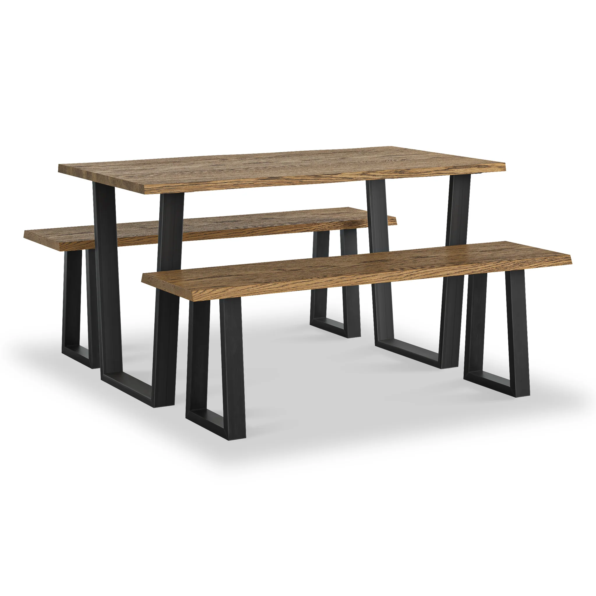 Isaac Oak 140cm Dining Table - Image 4