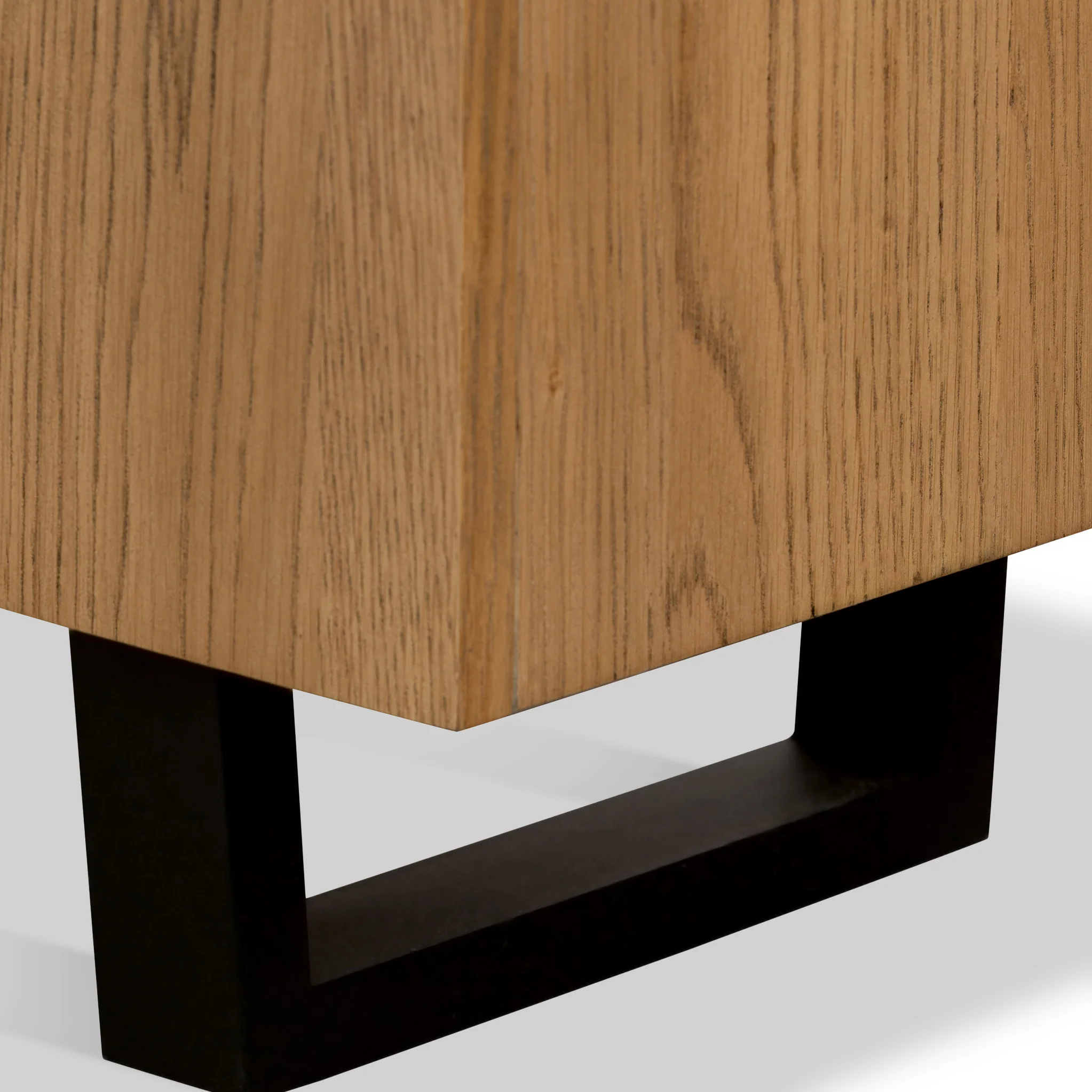 Isaac Oak 90cm Corner TV Stand - Image 7