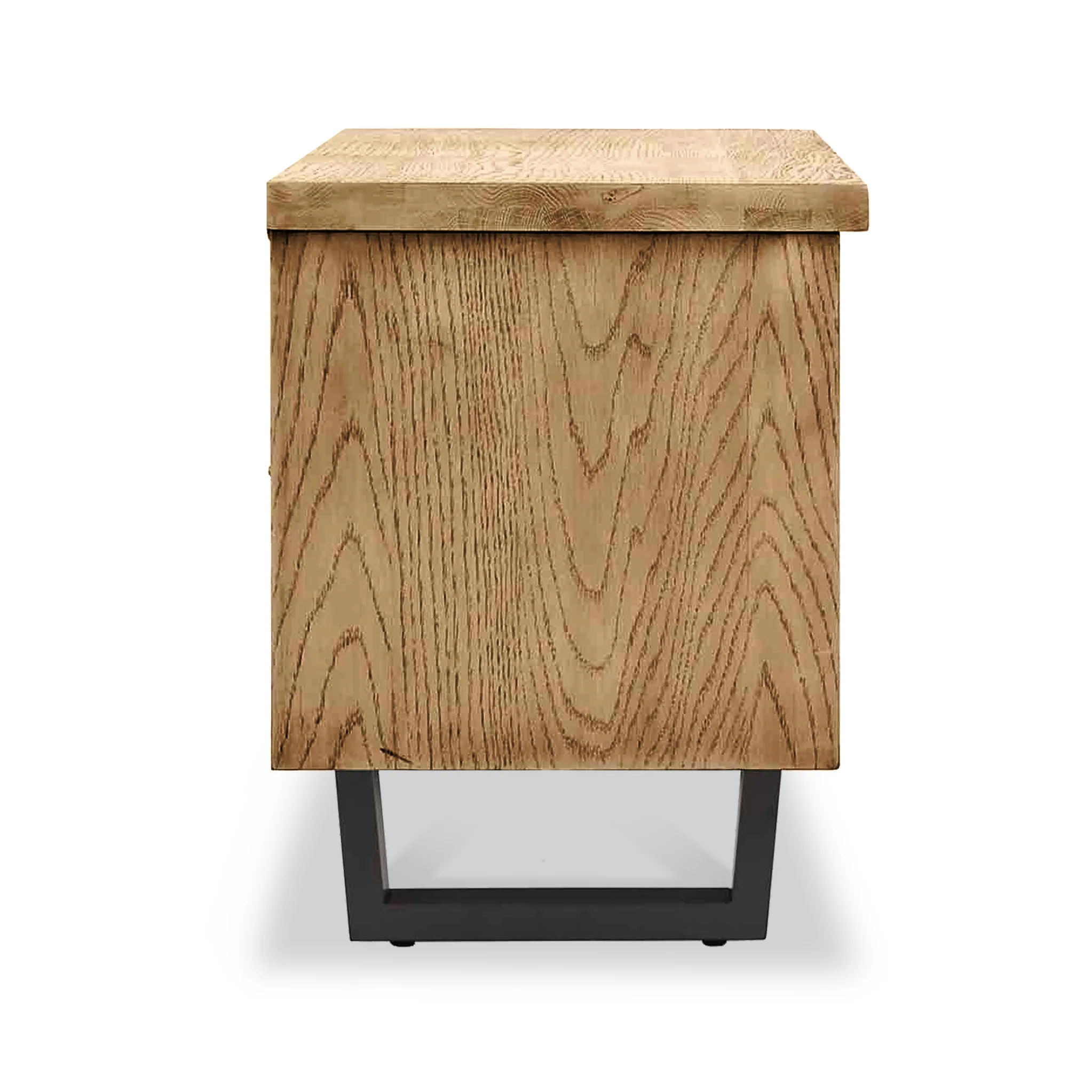 Isaac Oak 90cm Small TV Stand - Image 7