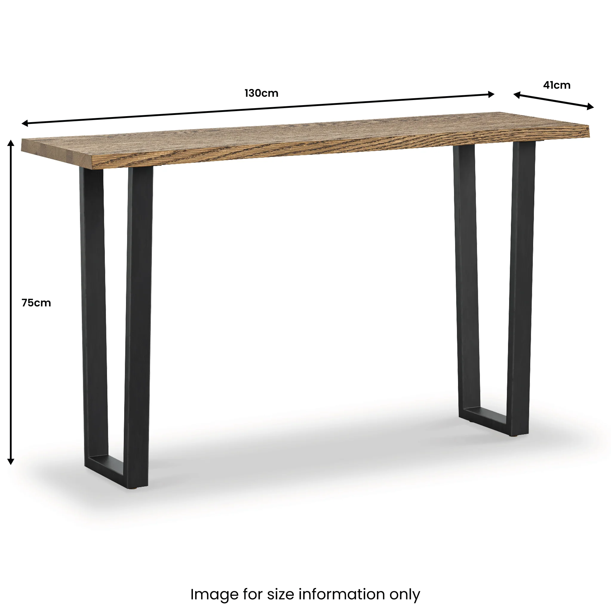 Isaac Oak Console Table - Image 10