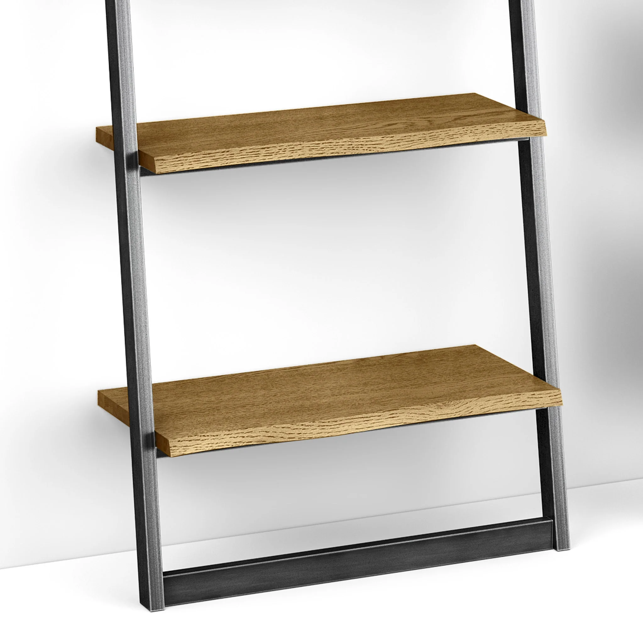 Isaac Oak Ladder Bookcase - Image 6