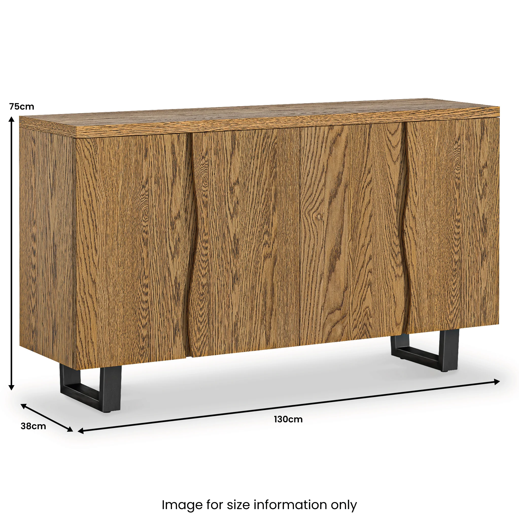Isaac Oak Large Sideboard - Image 13