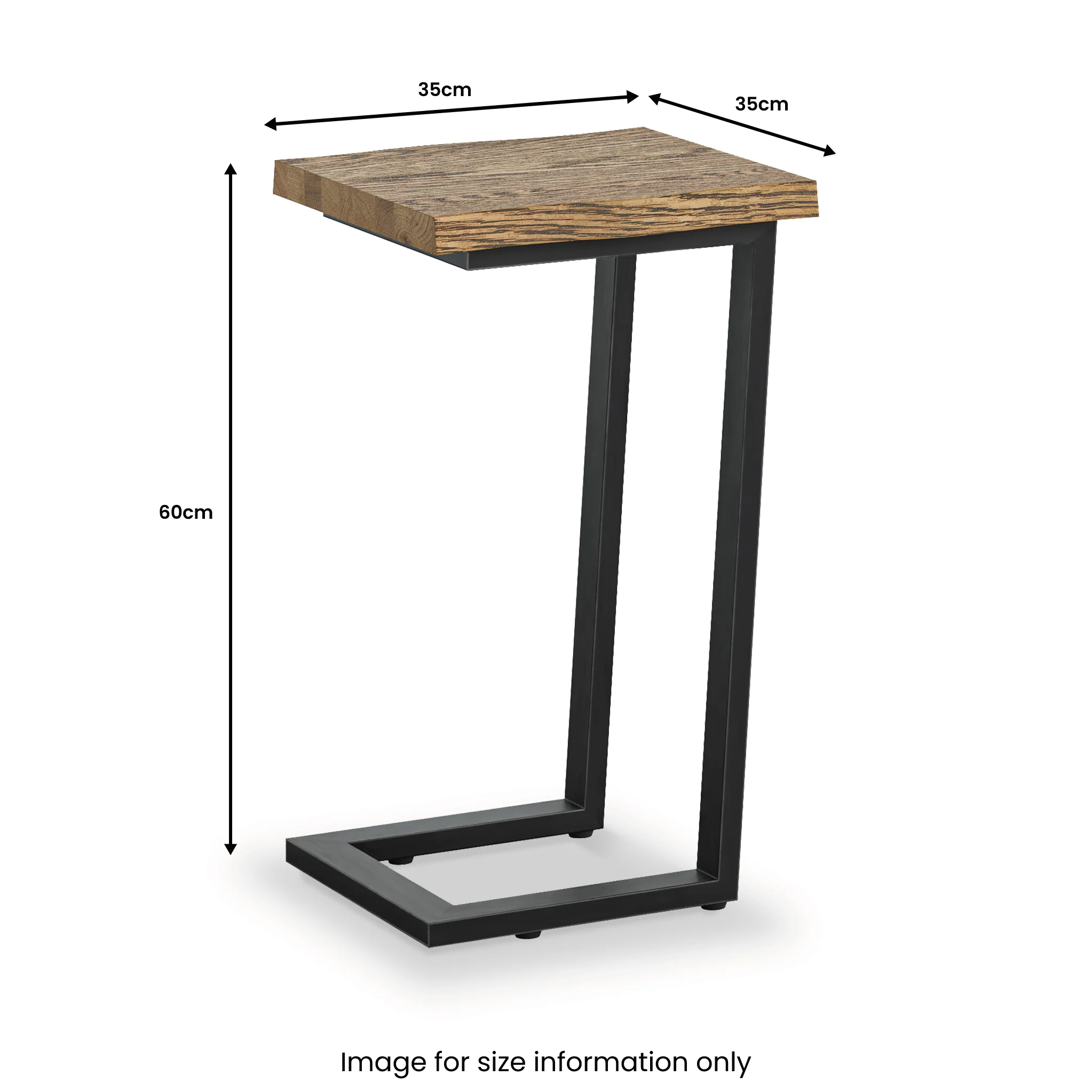 Isaac Oak Side Table - Image 9