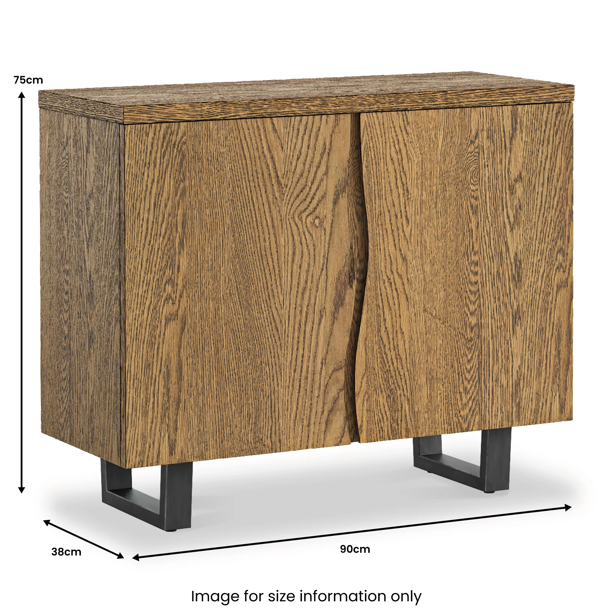 Isaac Oak Small Sideboard - Image 11