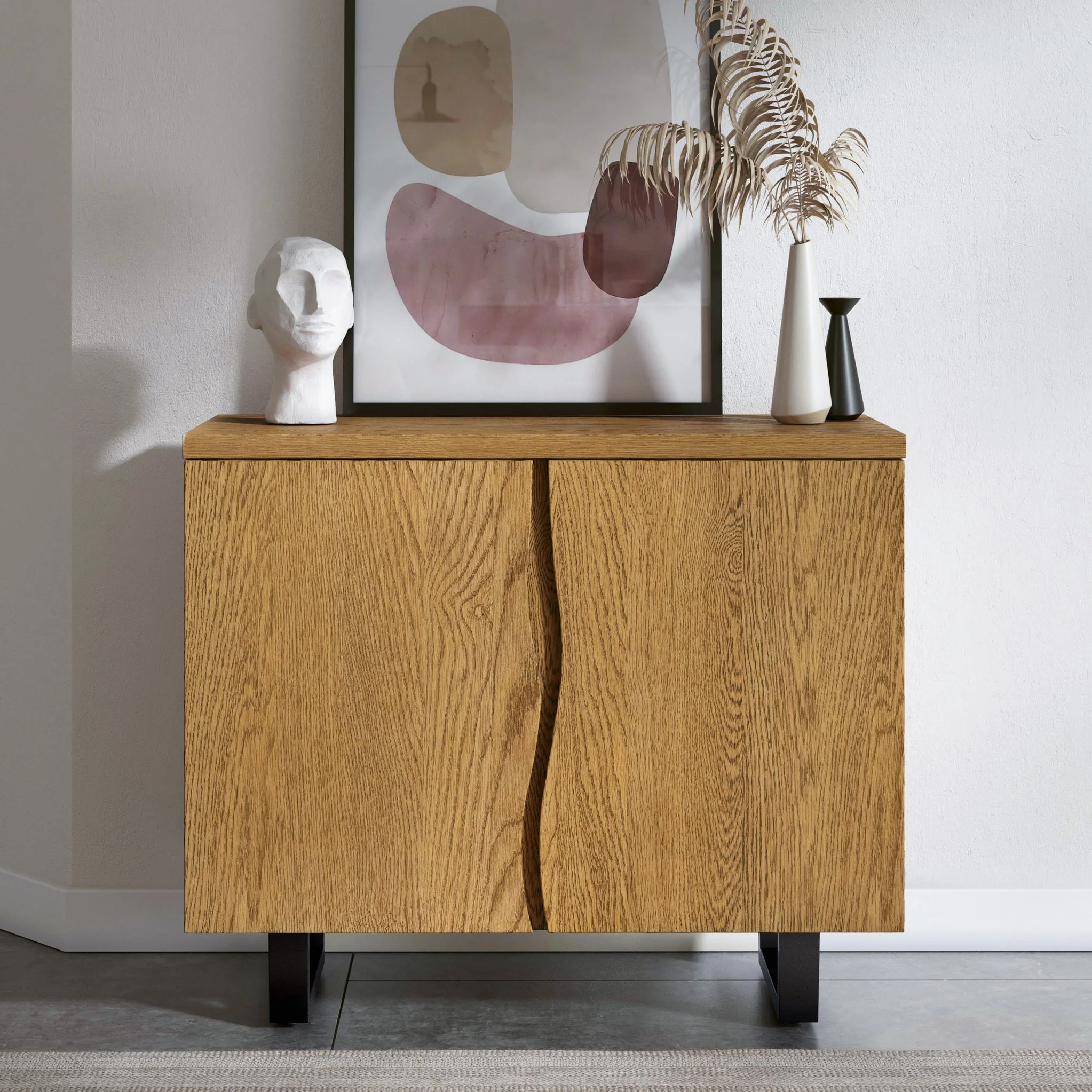 Isaac Oak Small Sideboard - Image 2