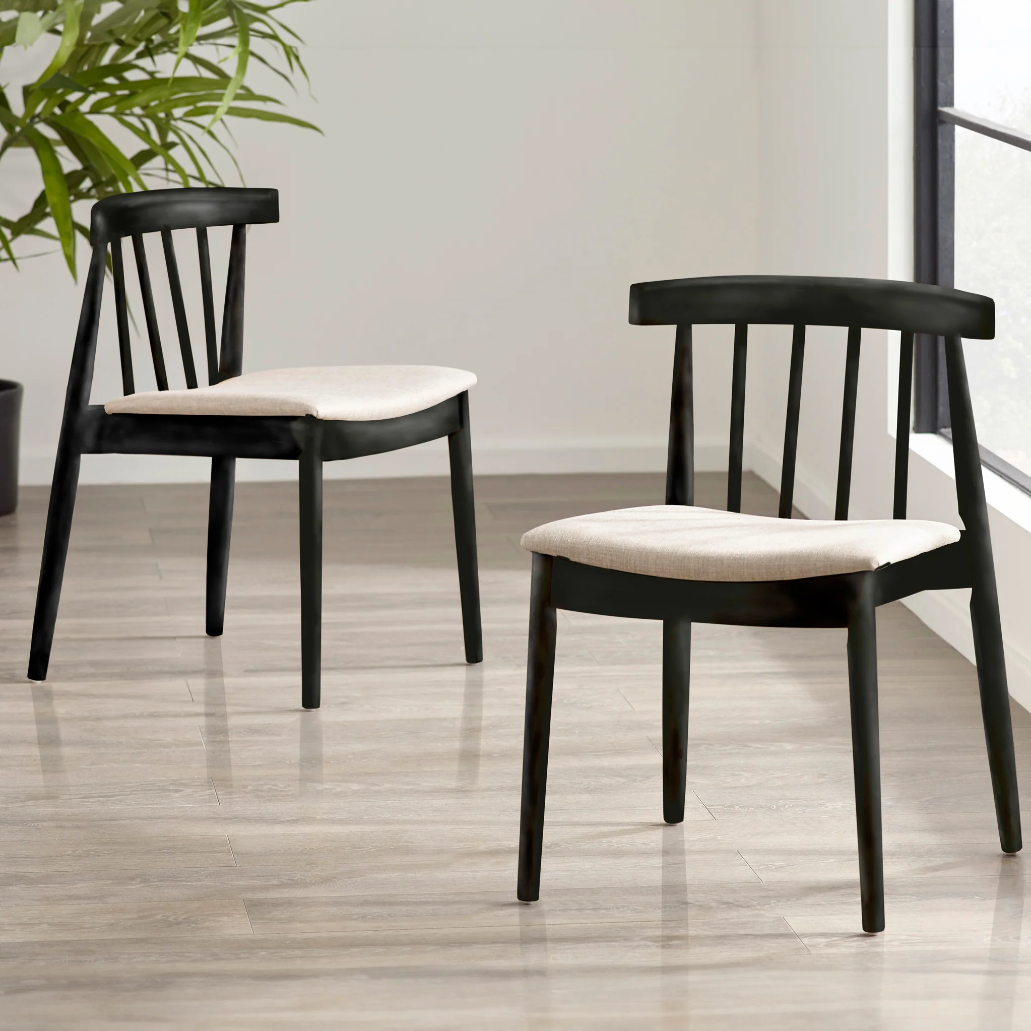 Jackson Dining Chair with Black Frame - Image 2