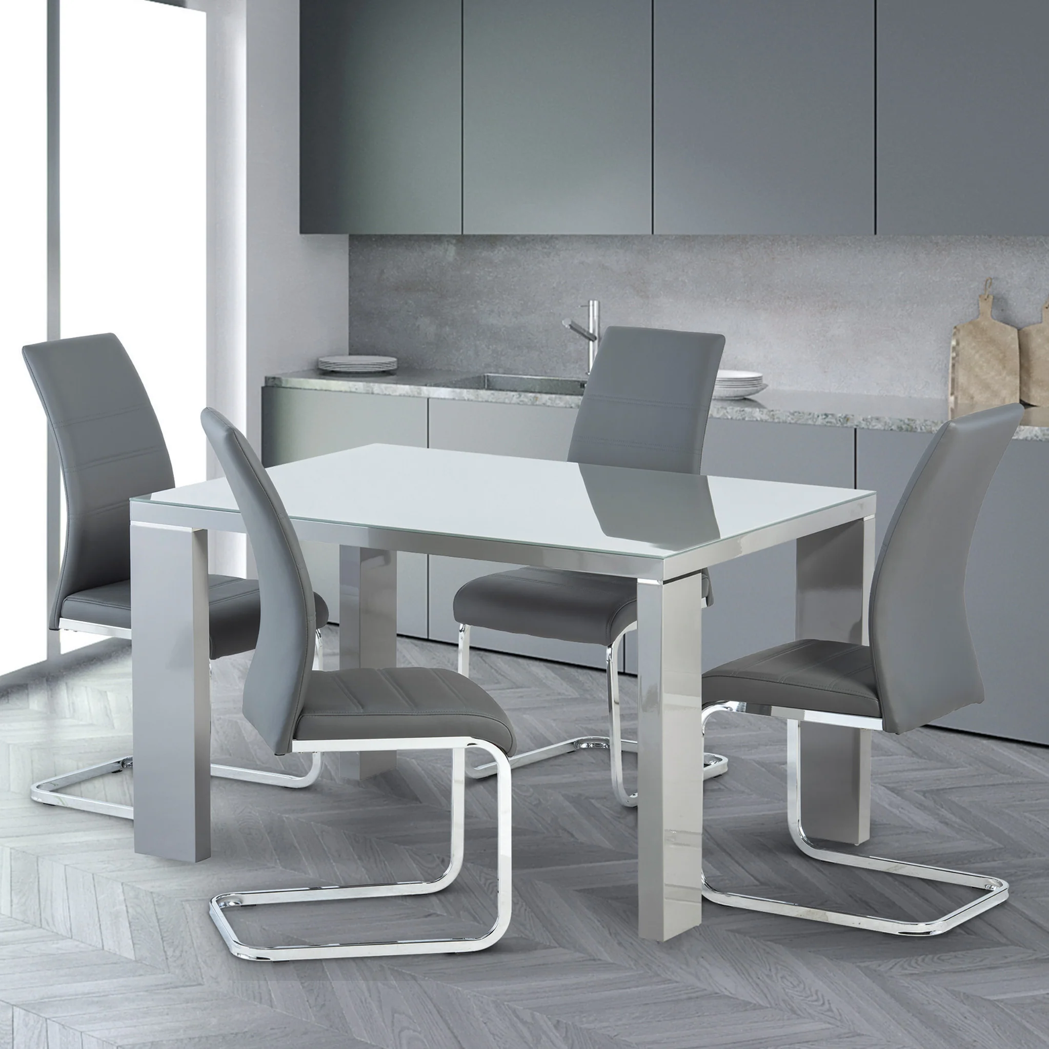 Jackson Faux Leather Dining Chair - Image 2