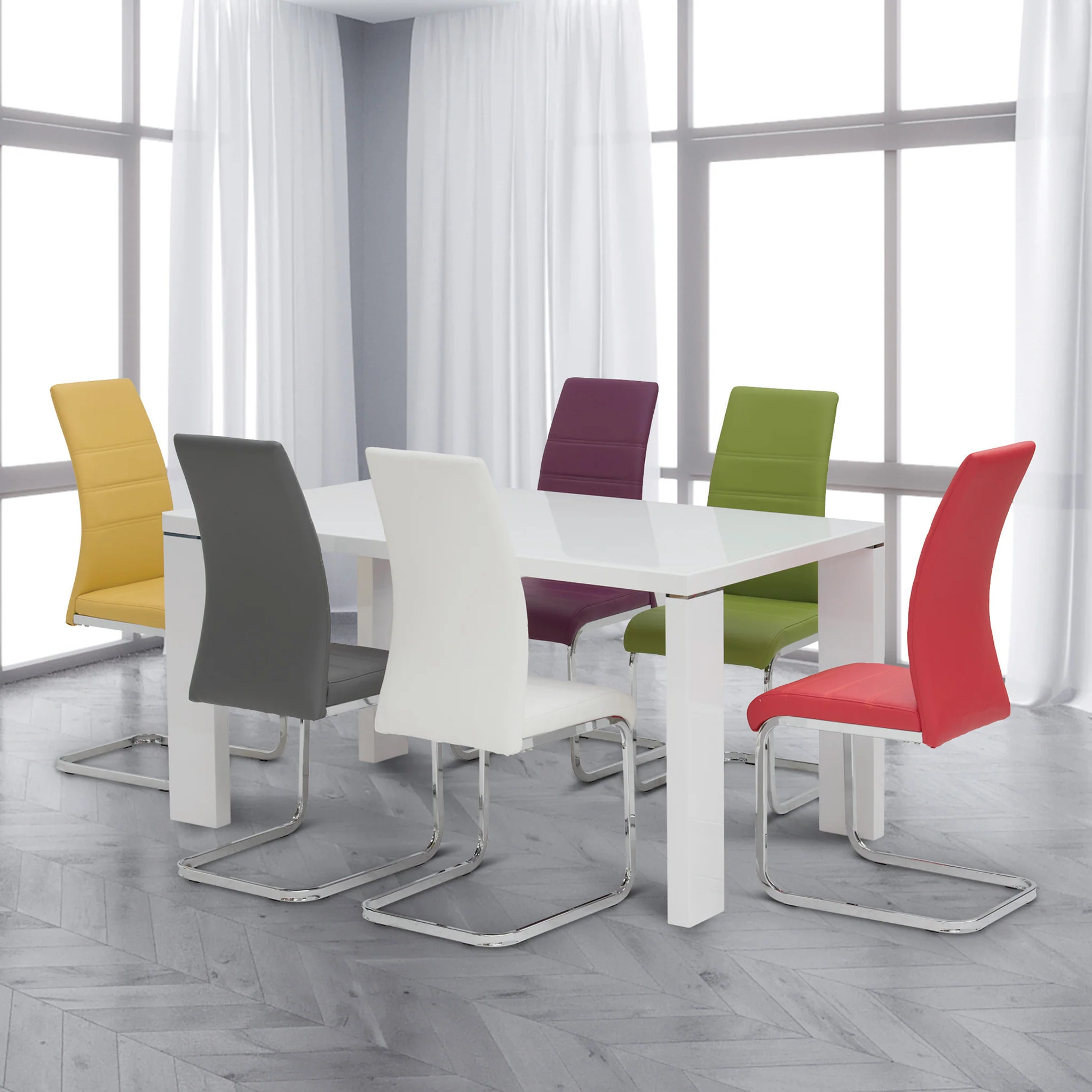 Jackson Faux Leather Dining Chair - Image 5